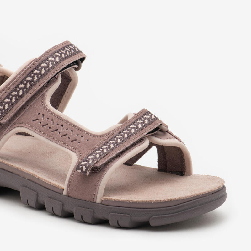 Sandales de randonnée - nh500 cuir - femme