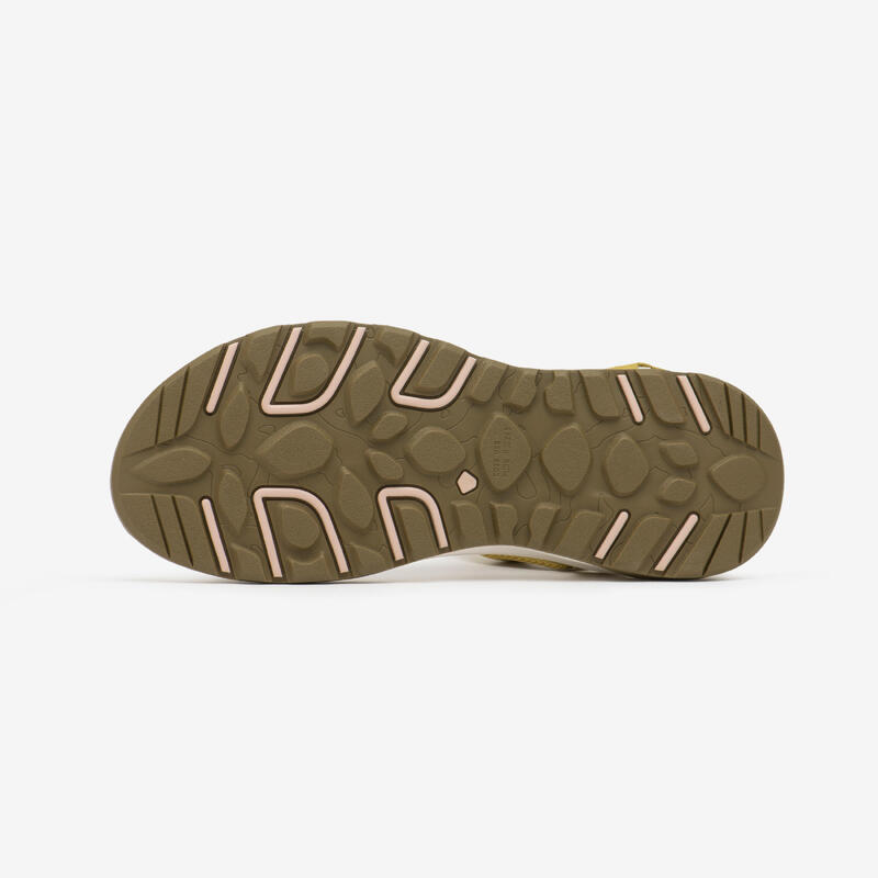 Sandalias de montaña y trekking Mujer Quechua NH500 caqui