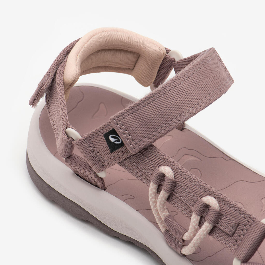 Sandales de randonnée femme, NH500 Outdoor marron