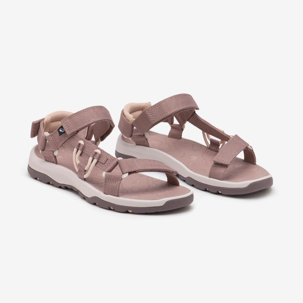 Sandales de randonnée femme, NH500 Outdoor marron