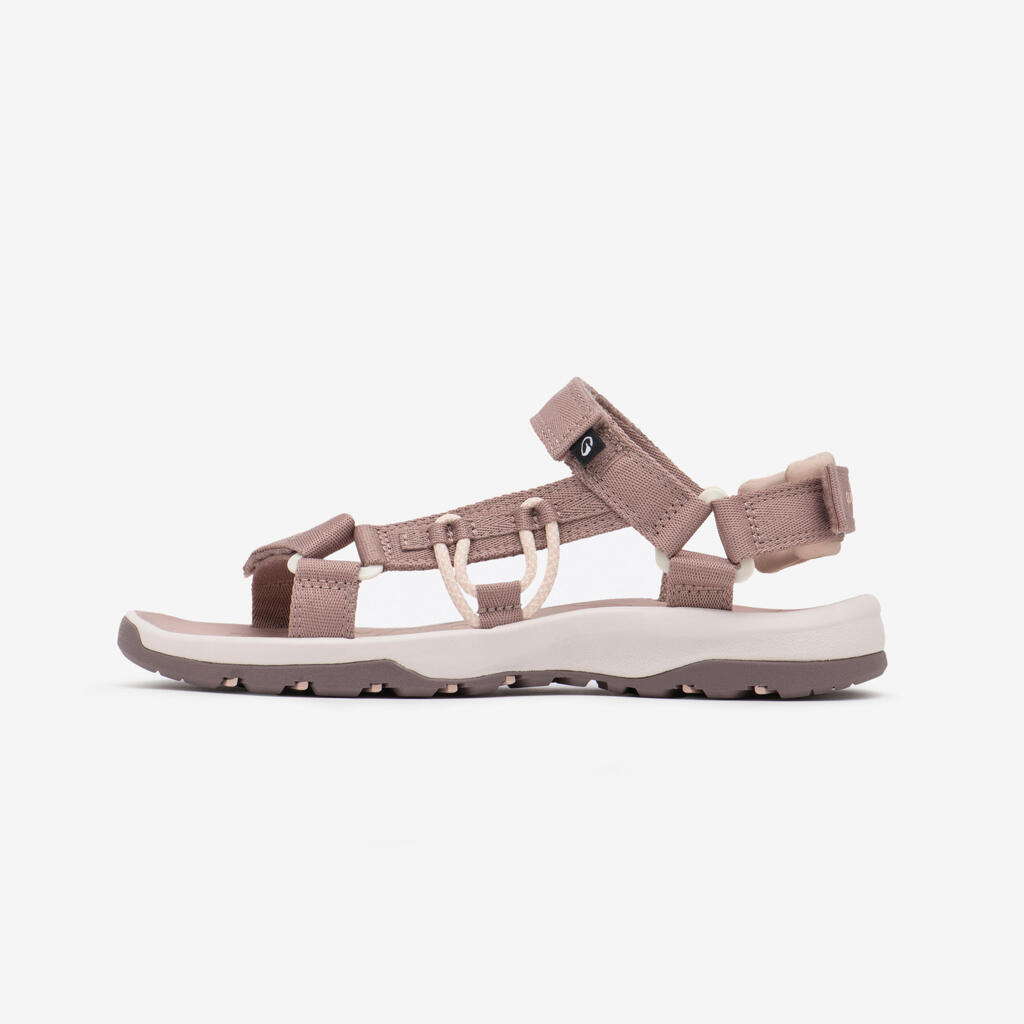 Sandales de randonnée femme, NH500 Outdoor marron