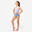Justaucorps de gymnastique sans manches fille, mauve