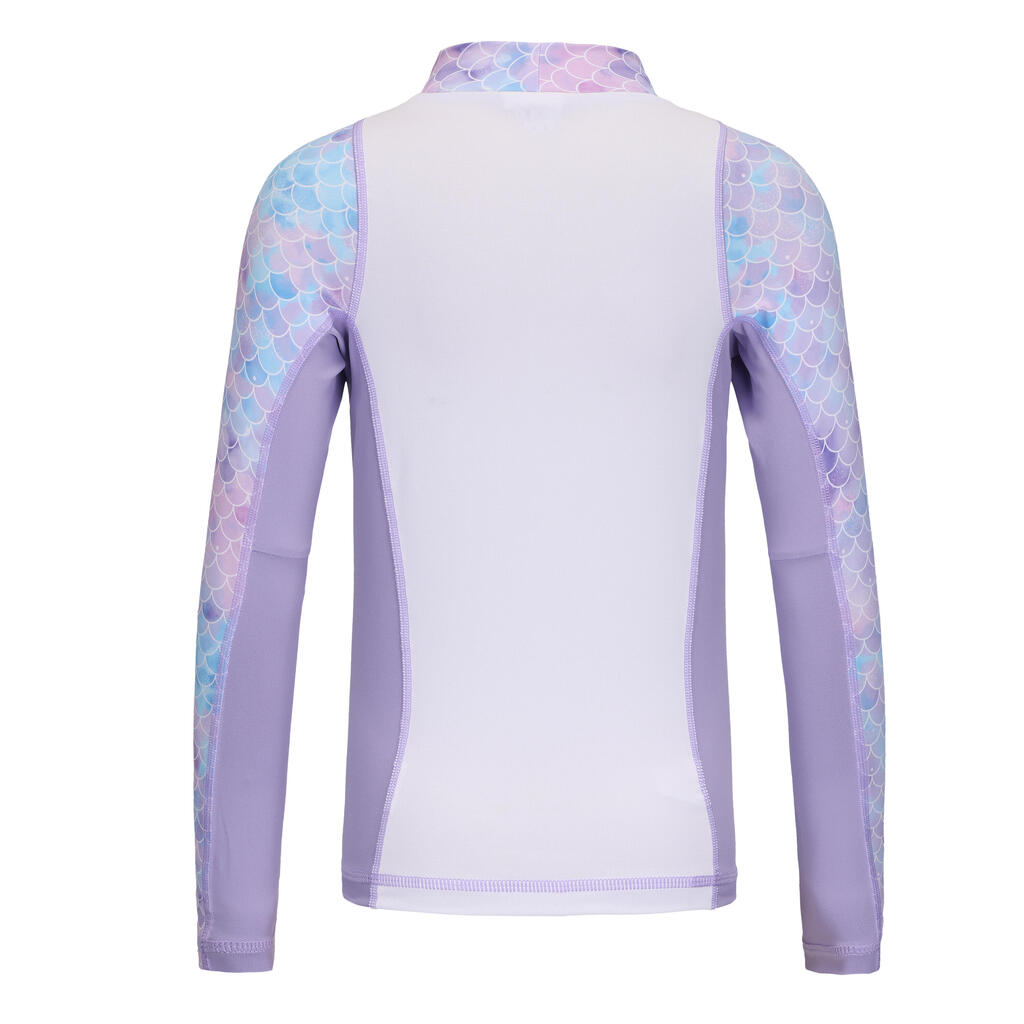 Surfing Girl T-shirt anti uv  manches longues 500 - MERMAID PURPLE