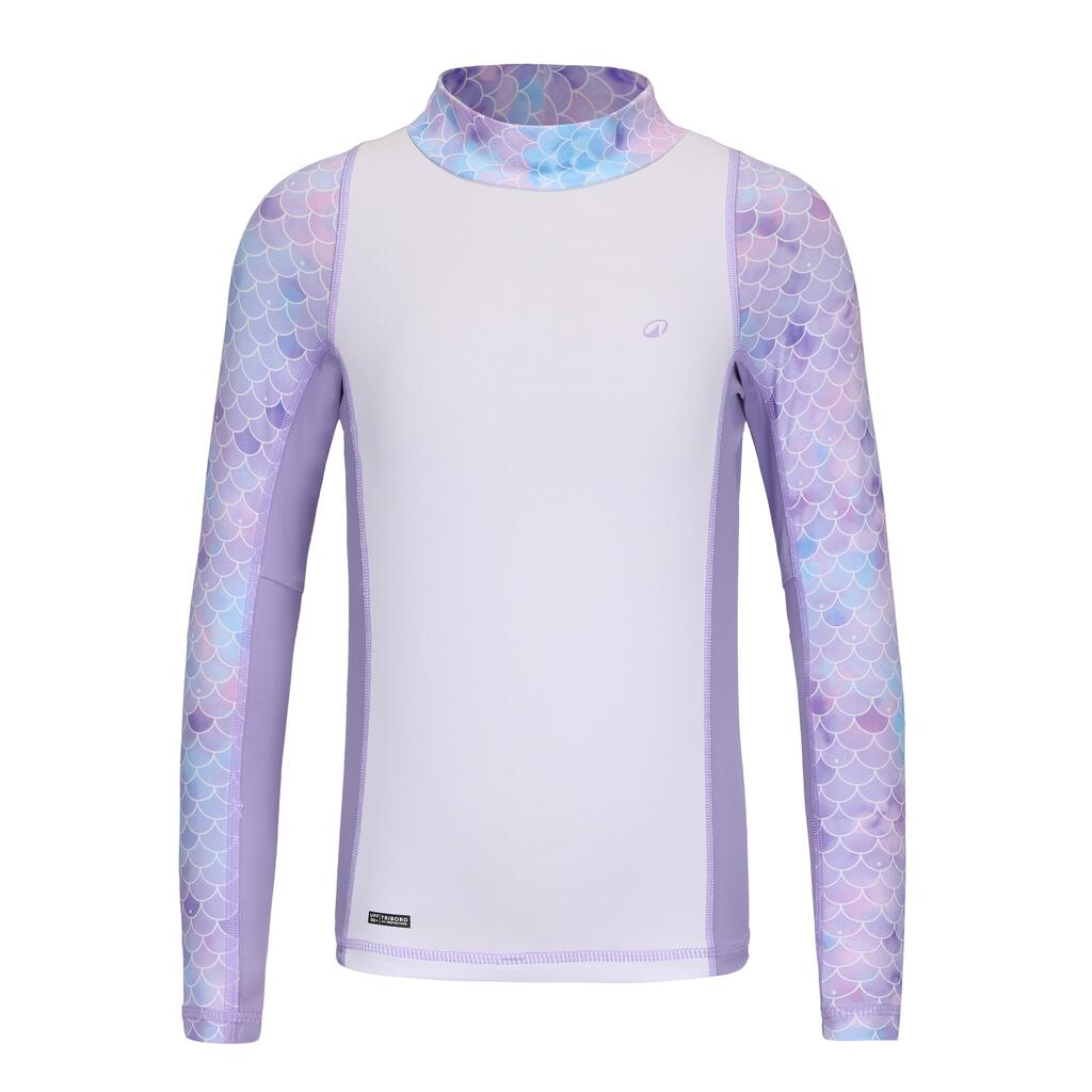 Surfing Girl T-shirt anti uv  manches longues 500 - MERMAID PURPLE