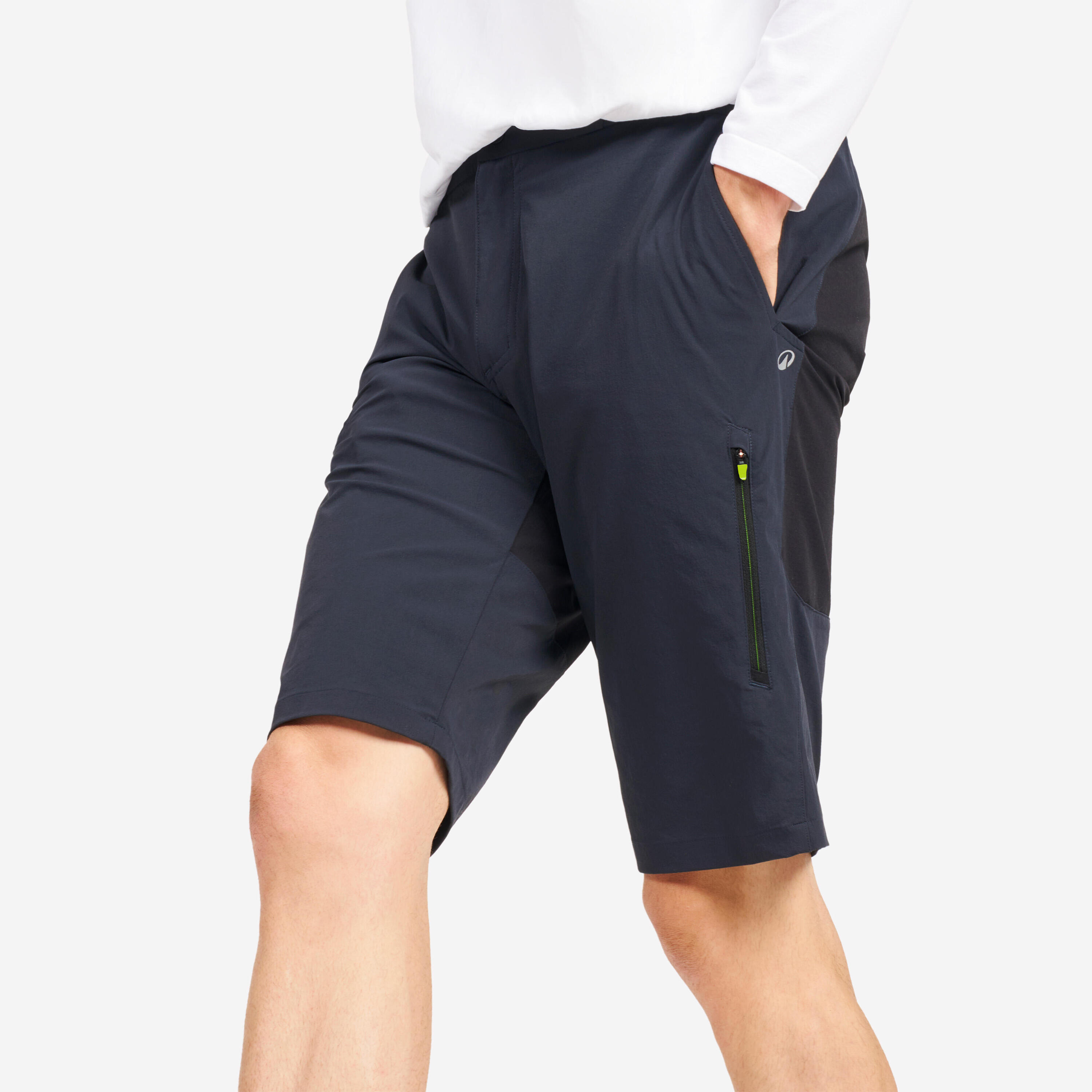 Shorts Segeln Herren wasserabweisend 500 grau/schwarz 3/6
