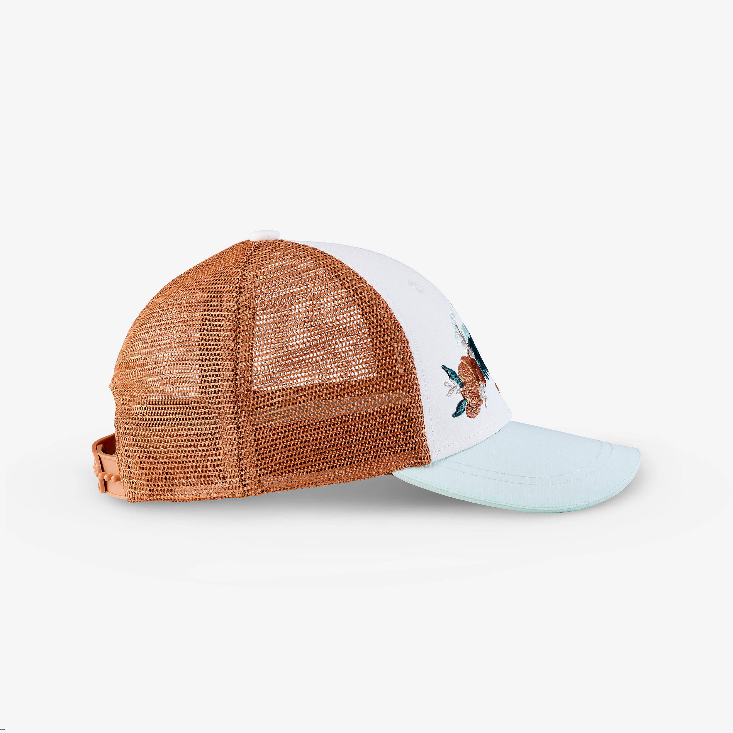 Kids’ Trucker hiking cap MH500, 7-15 years - White -  3