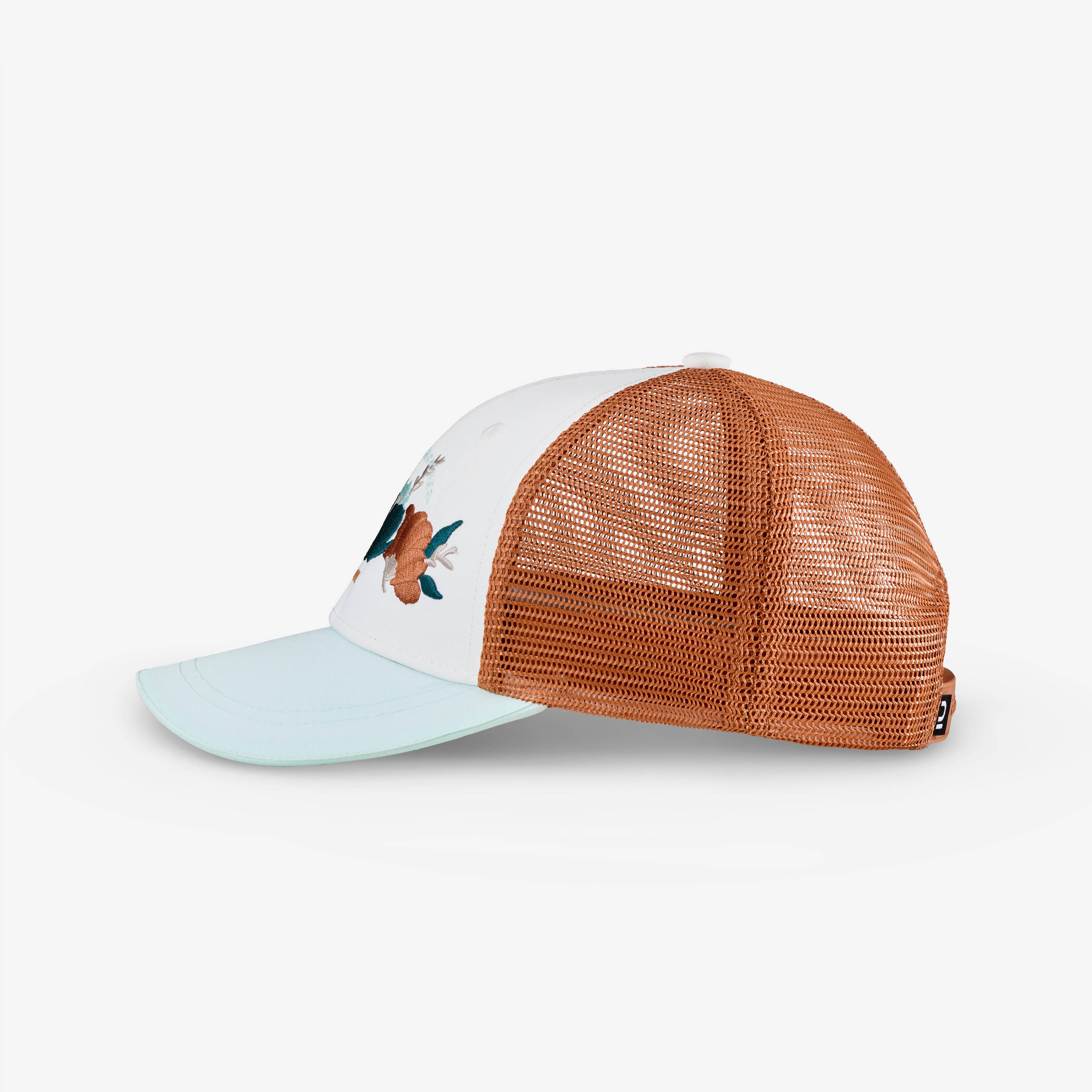 Kids’ Trucker hiking cap MH500, 7-15 years - White -  5
