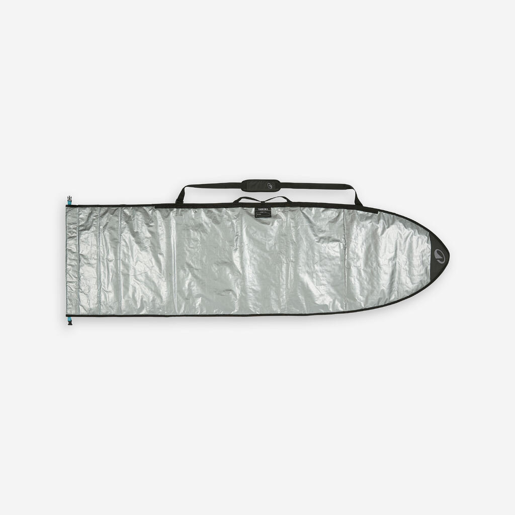 Housse surf 500 ajustable - Boardbag 1 planche 5'4 à 7'2