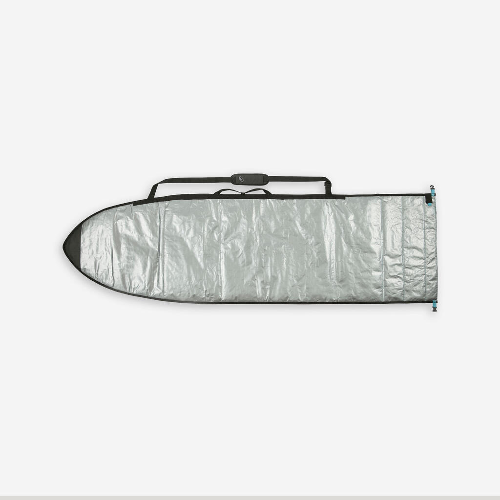 Housse surf 500 ajustable - Boardbag 1 planche 5'4 à 7'2