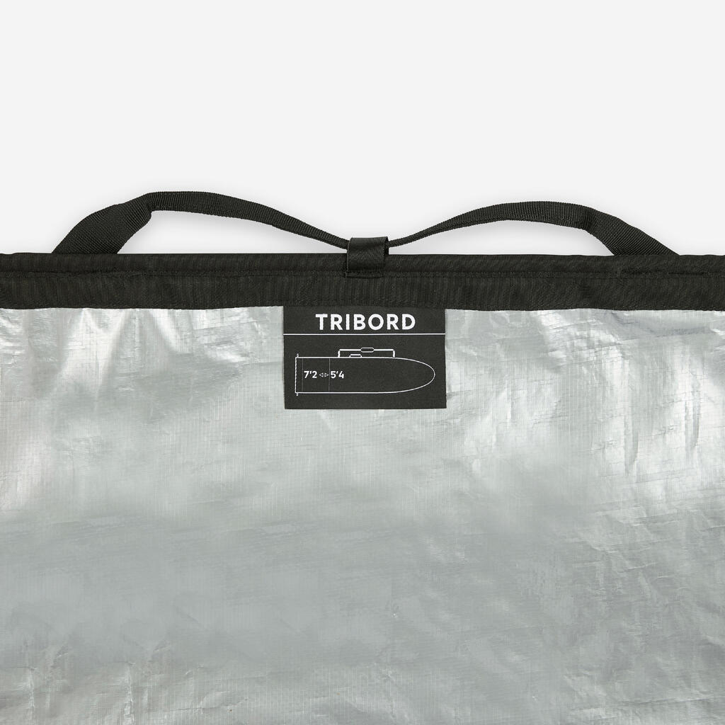 Housse surf 500 ajustable - Boardbag 1 planche 5'4 à 7'2