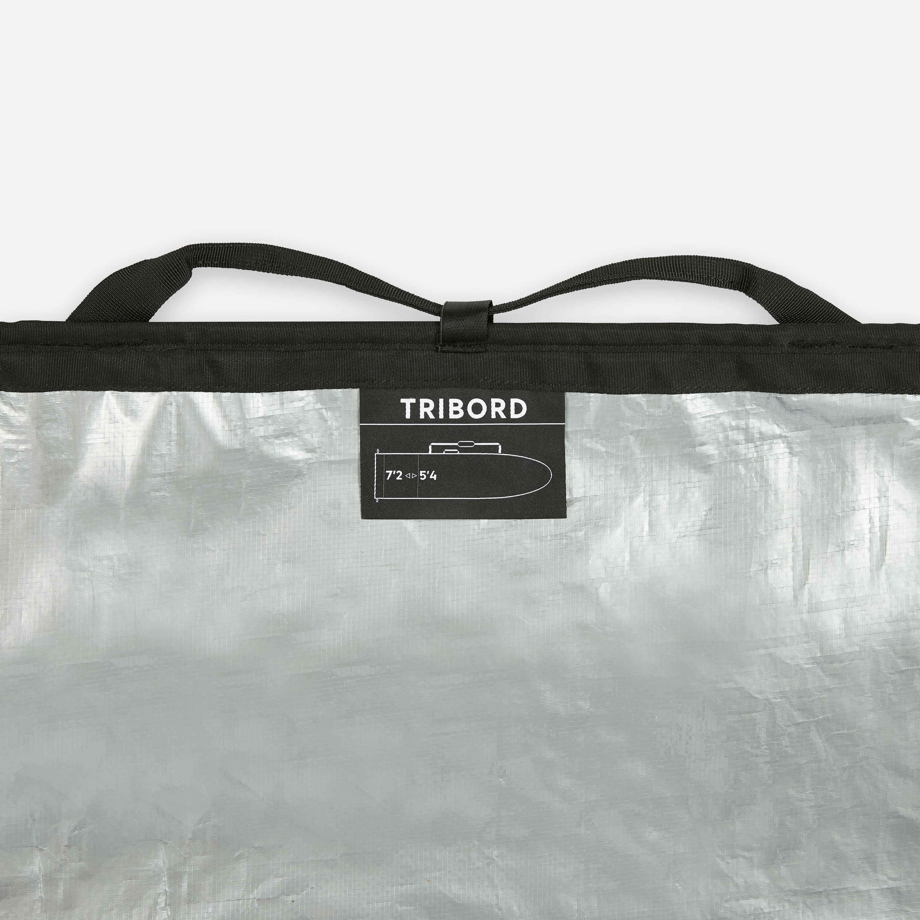Aanpasbare boardbag 500 voor 1 surfboard van 5'4 tot 7'2 3/7