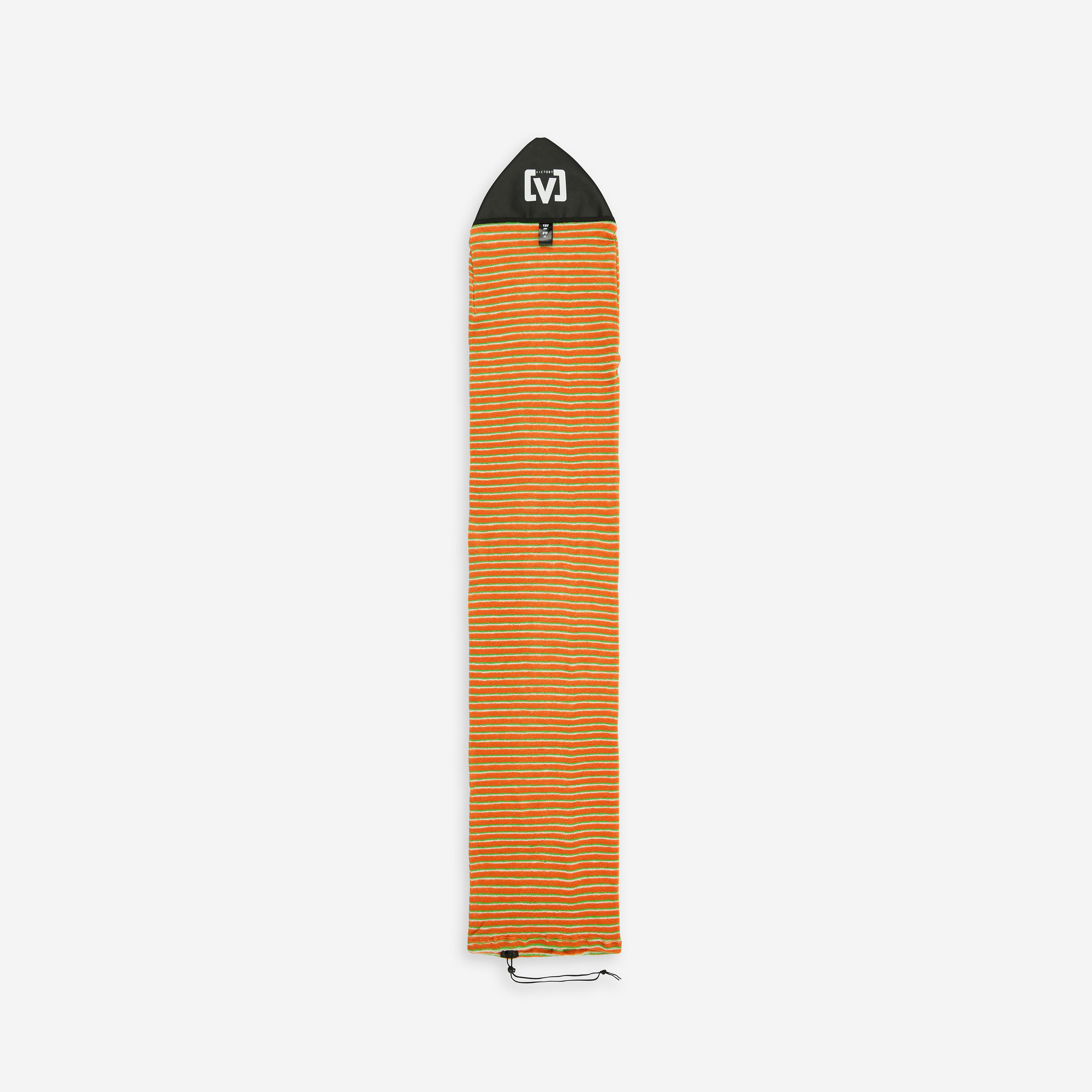 SURFSYSTEM Látkový obal na surf 6'0 typu Shortboard oranžovo-zelený bez · záber 3
