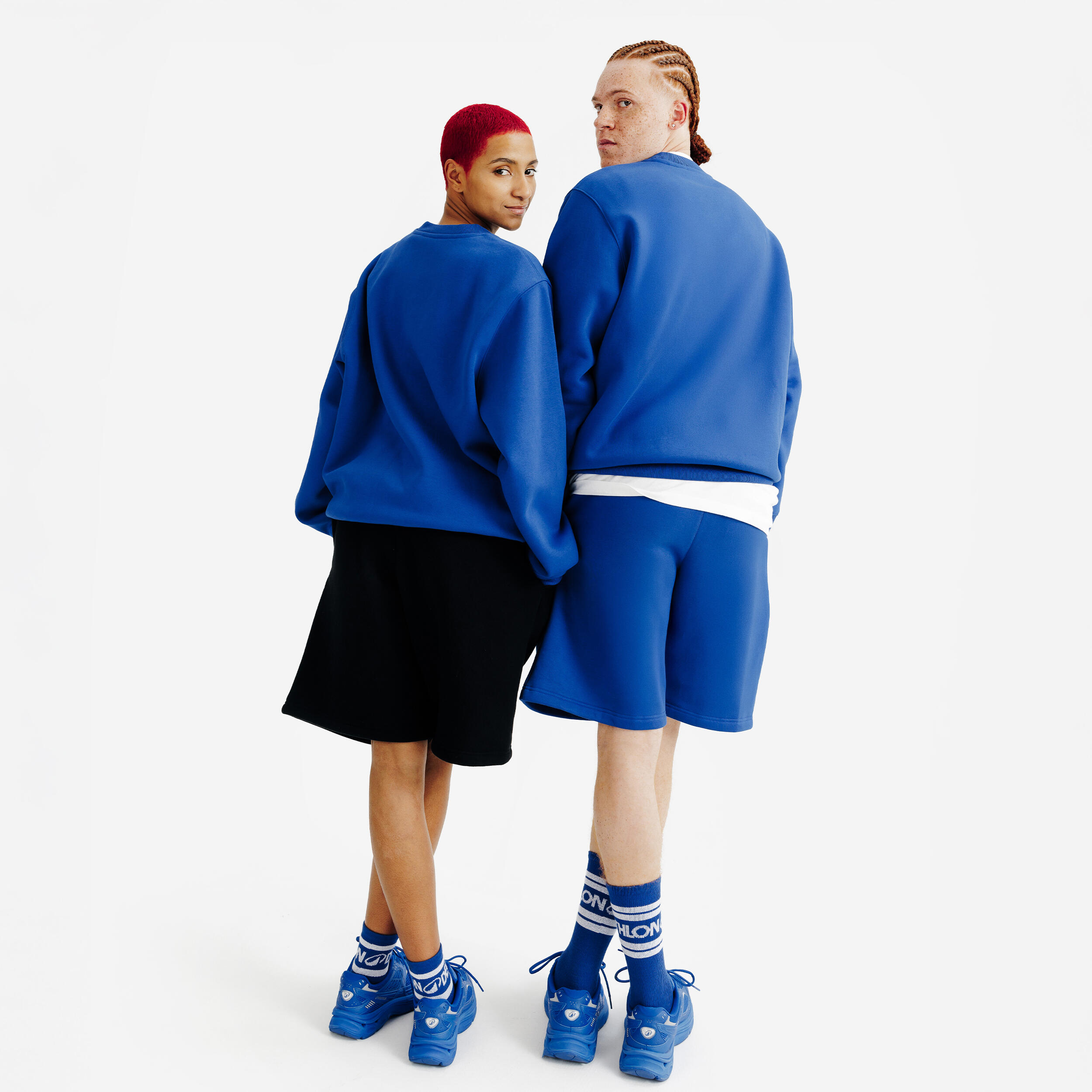 Uniseks sweater met ronde hals Elementals blauw 4/7