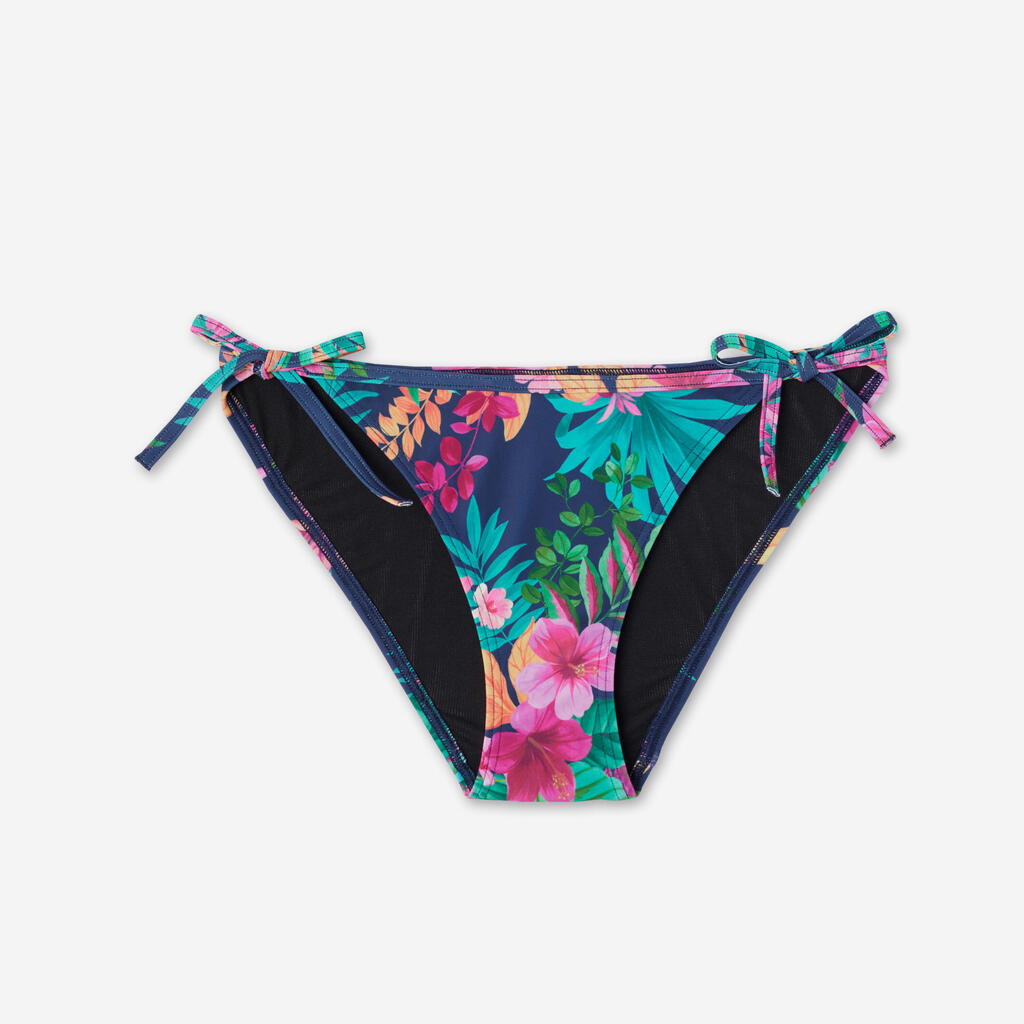 Bas de maillot de bain surf culotte nouée Femme - Sofy borabora bleu