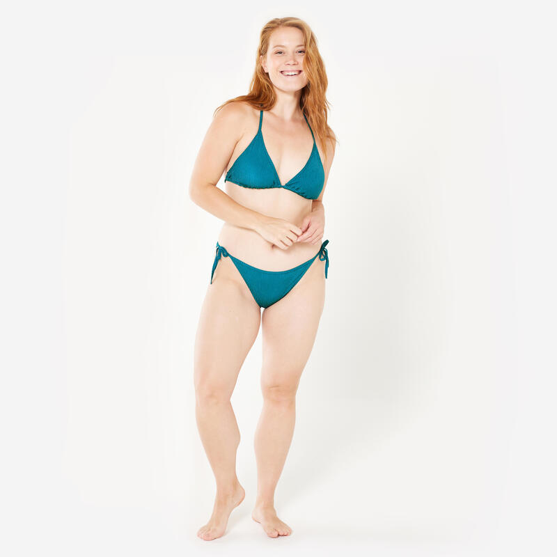 Kadın Çıkarılabilir Pedli Üçgen Bikini Üstü - Mavi - MAE