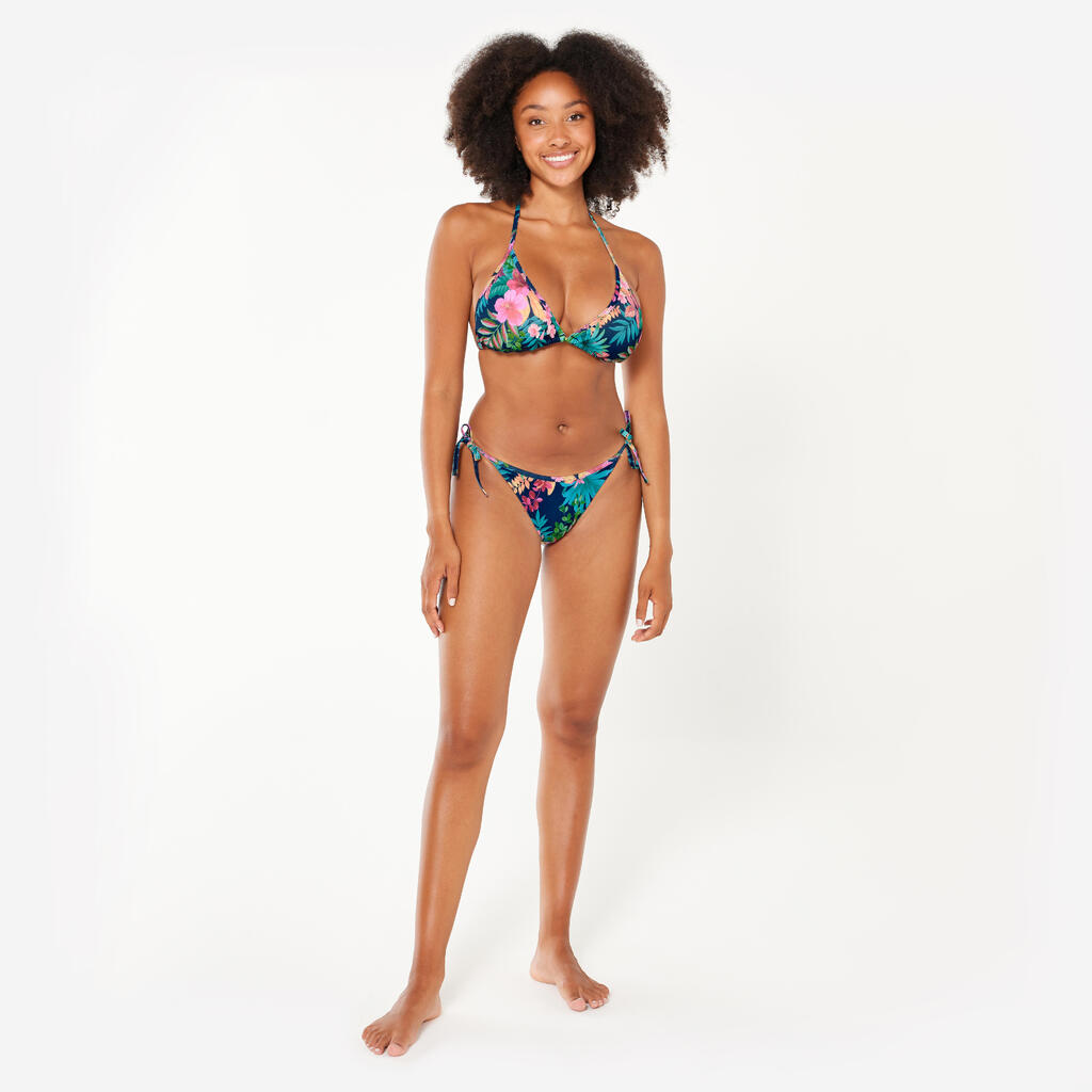 Women’s surfing swimsuit bottoms tie-side briefs - Sofy borabora blue