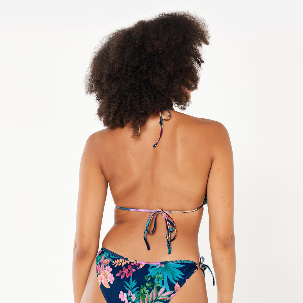 Women’s surfing triangle bikini top - Mae borabora blue