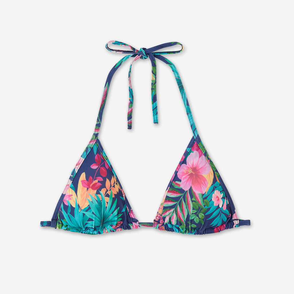 Haut de maillot triangle surf femme - Mae borabora bleu