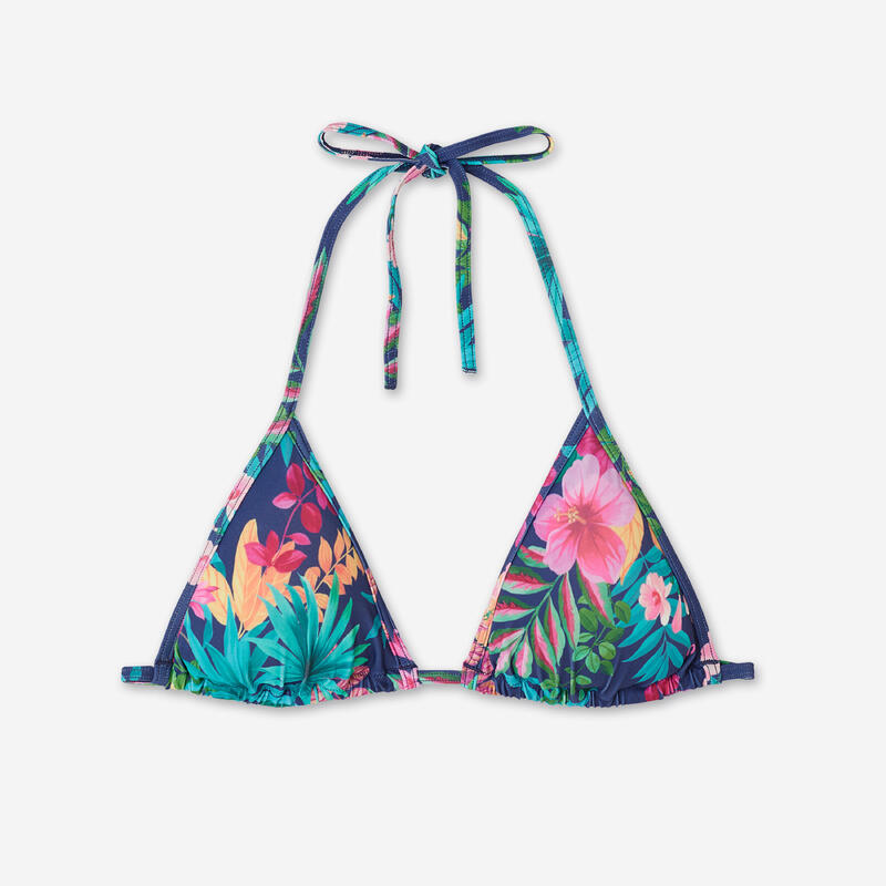 Haut de maillot triangle surf femme - Mae borabora bleu
