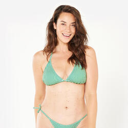 Haut de maillot triangle surf fleuri Femme - Mae prairie multicolore