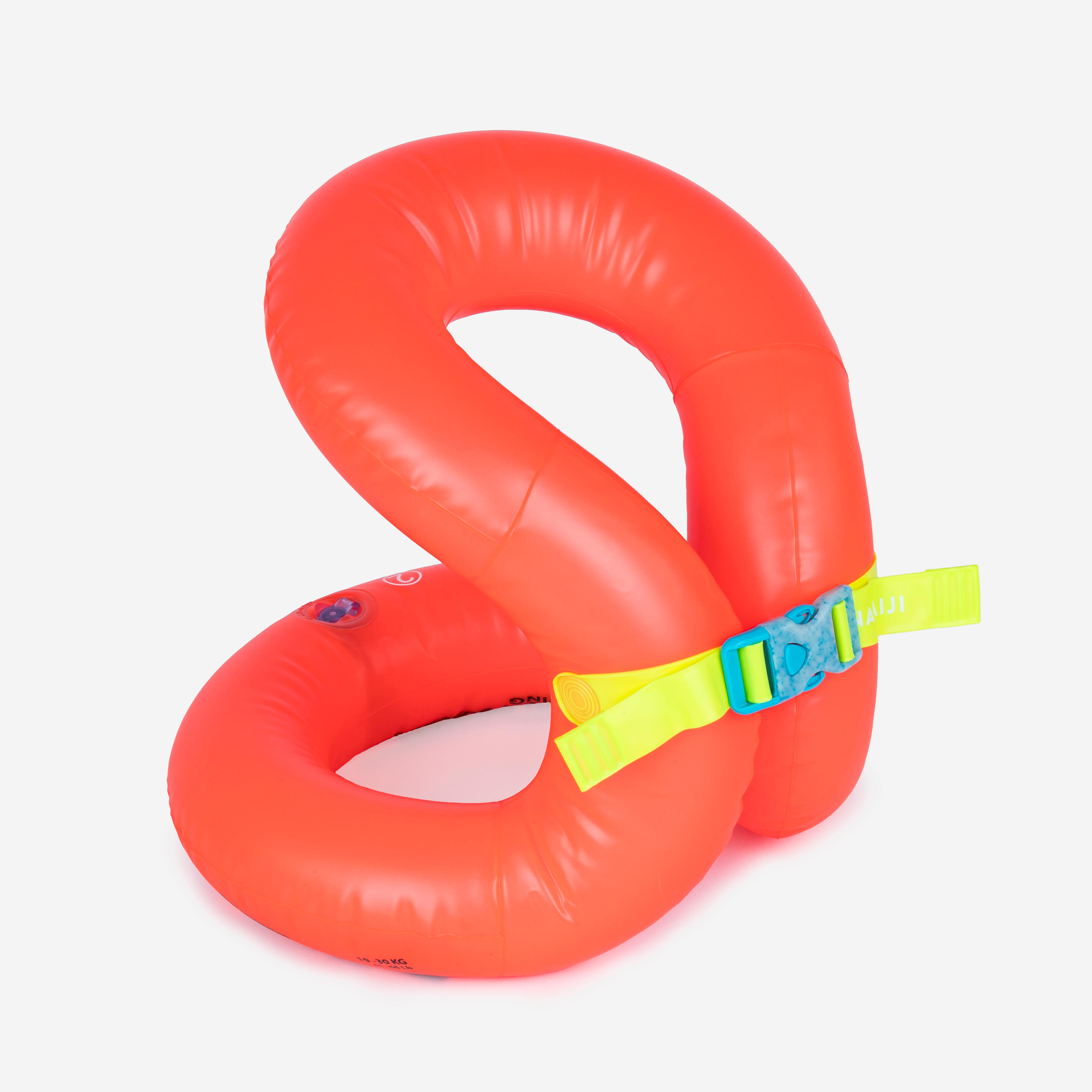Kids’ inflatable swim vest 19-30 kg, orange
