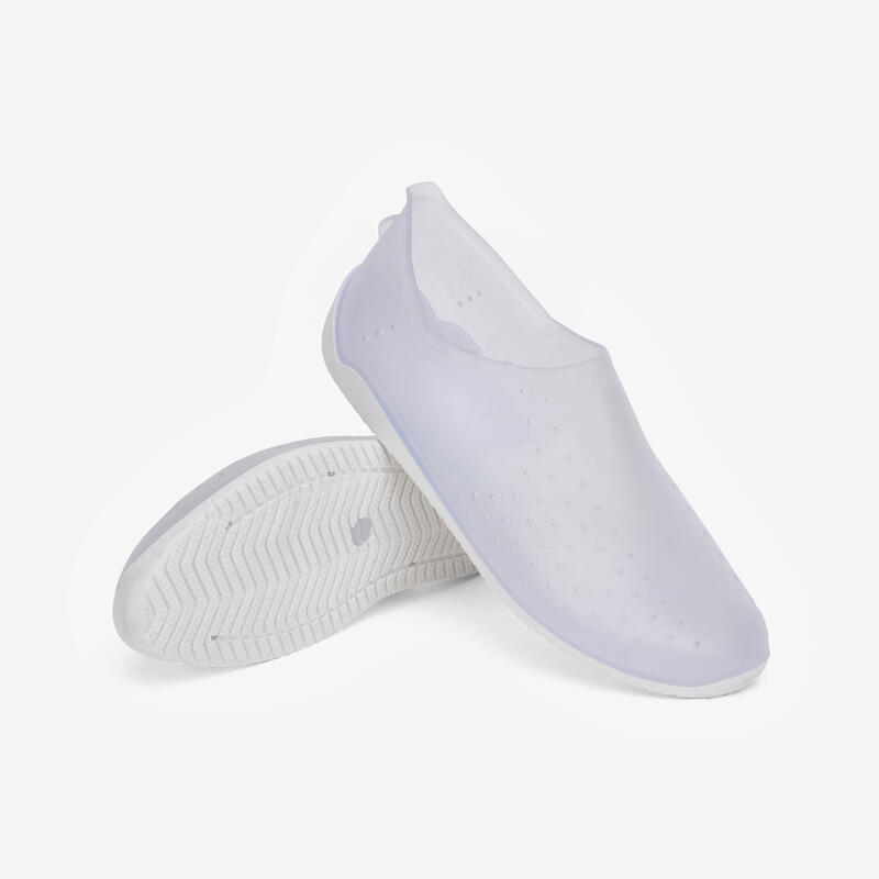 Calçado aquático para hidroginástica - Aquaflo dot & fun transparente