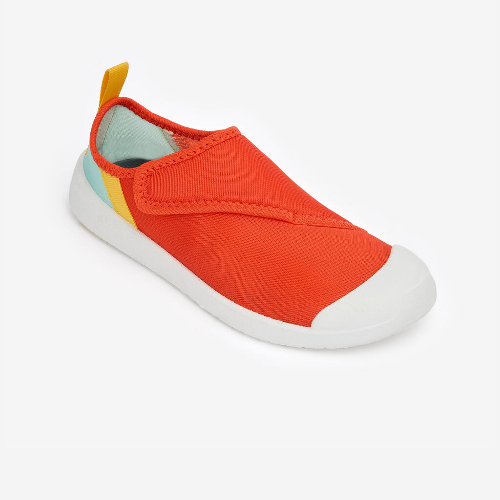 Chaussures aquatiques avec scratch Enfant - Aquashoes 120 orange