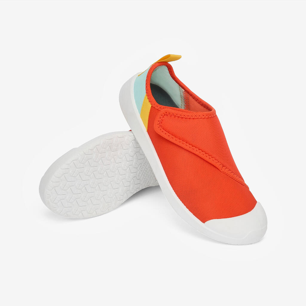 Chaussures aquatiques avec scratch Enfant - Aquashoes 120 orange