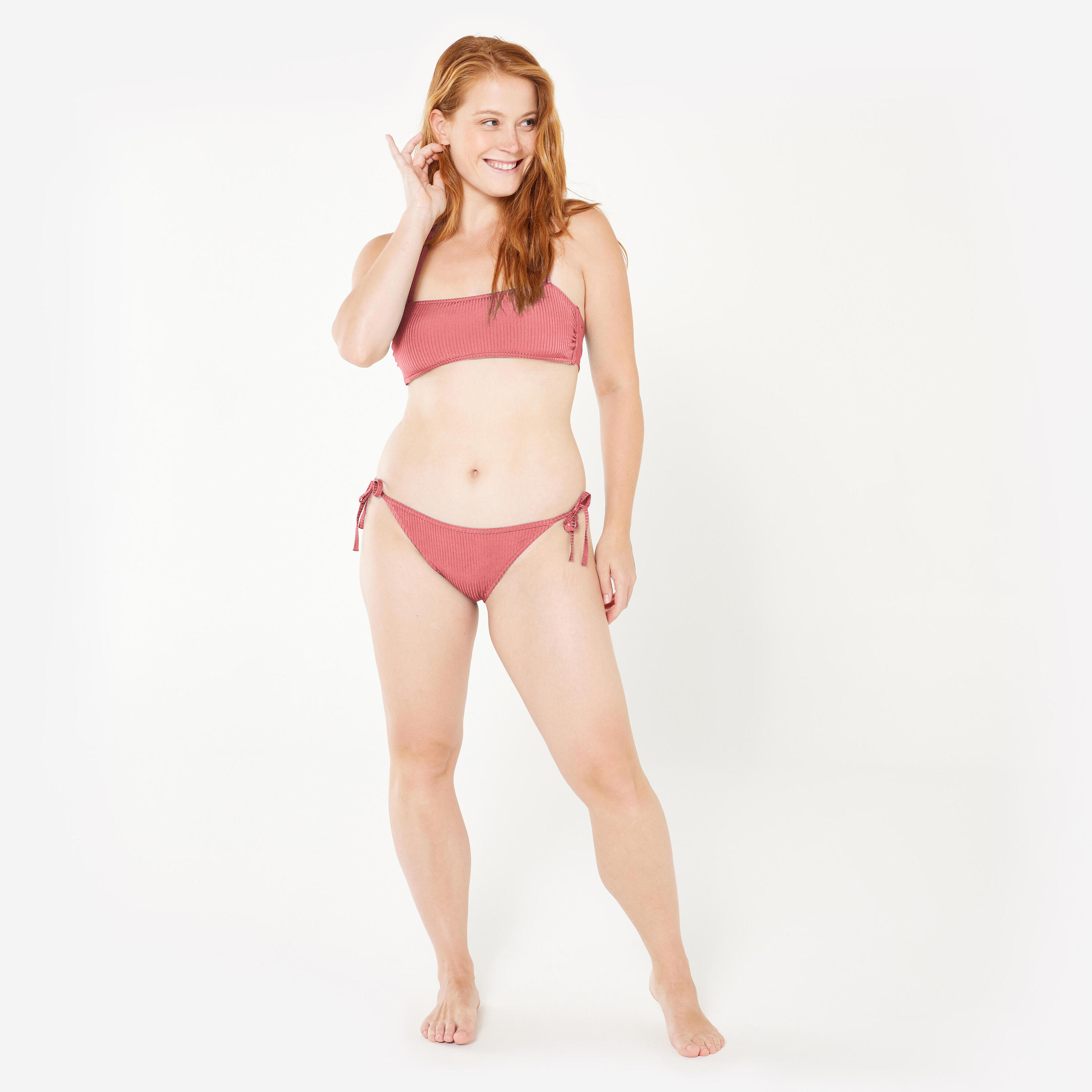 Costume top LAURA fascia rosa 2/6