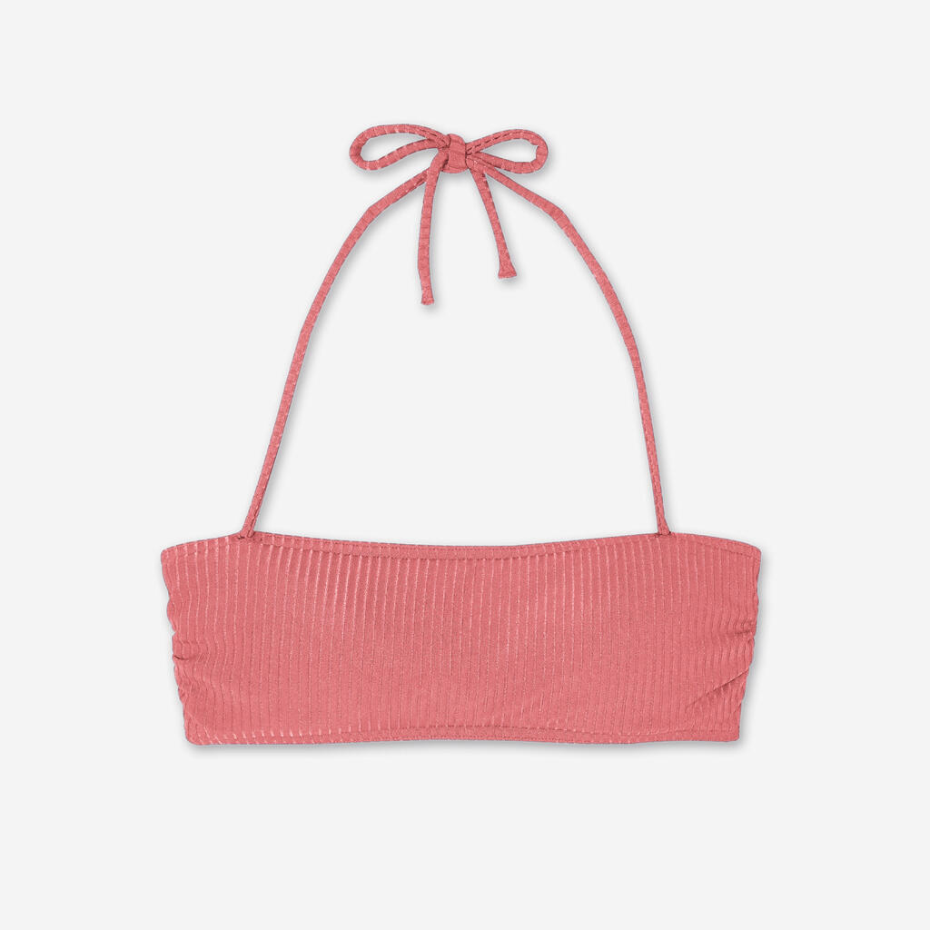 Haut de maillot de bain bandeau surf Femme - Laura borabora bleu