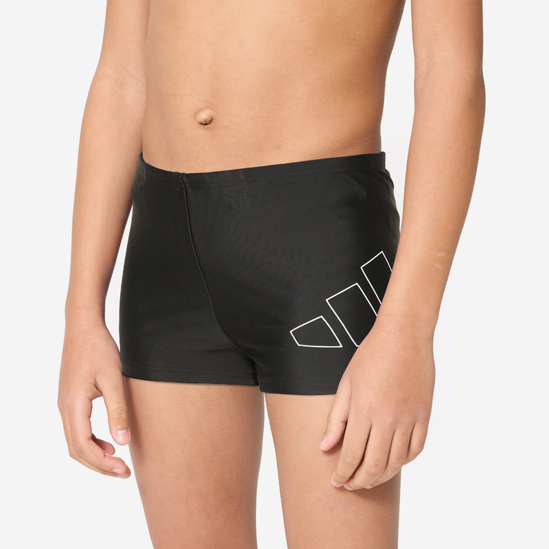 Maillot boxer de bain natation Garçon Adidas noir pour les clubs