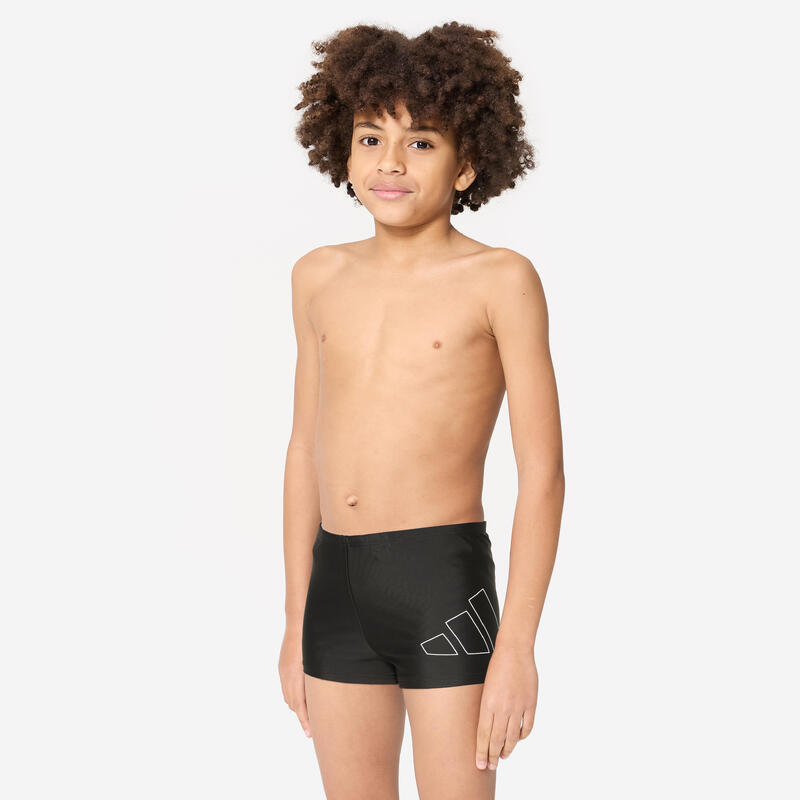 Maillot boxer de bain natation Garçon - Adidas noir
