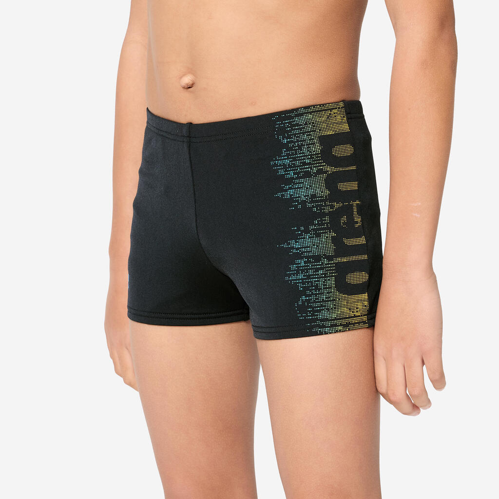 Boys’ swimming boxer - Arena black parrot blue