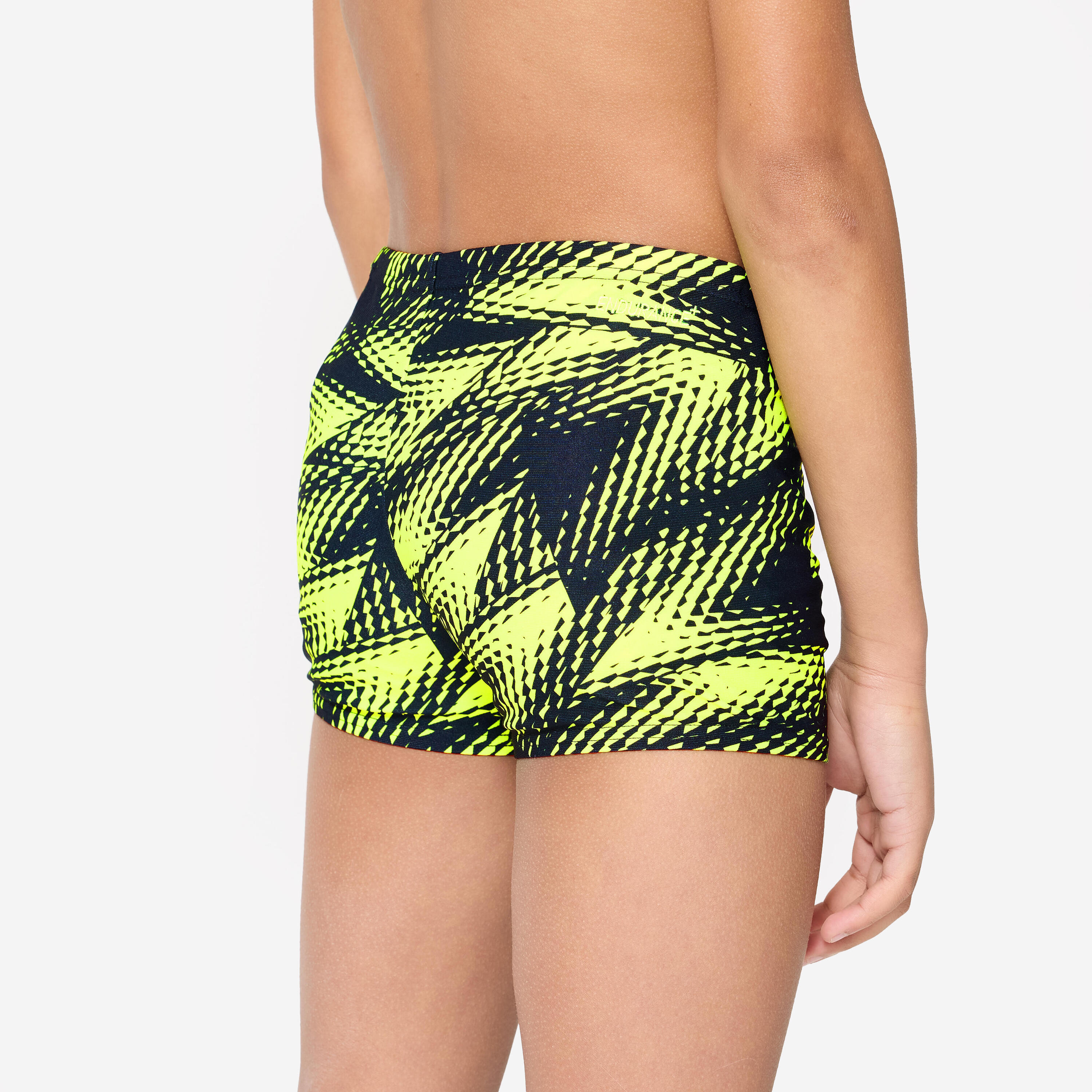 Bañador Bóxer Natación Speedo Niño Negro Amarillo Vuelta Al Cole 4/5