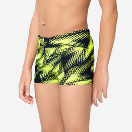 Maillot boxer de bain natation Garcon - Speedo Noir Jaune Back to school