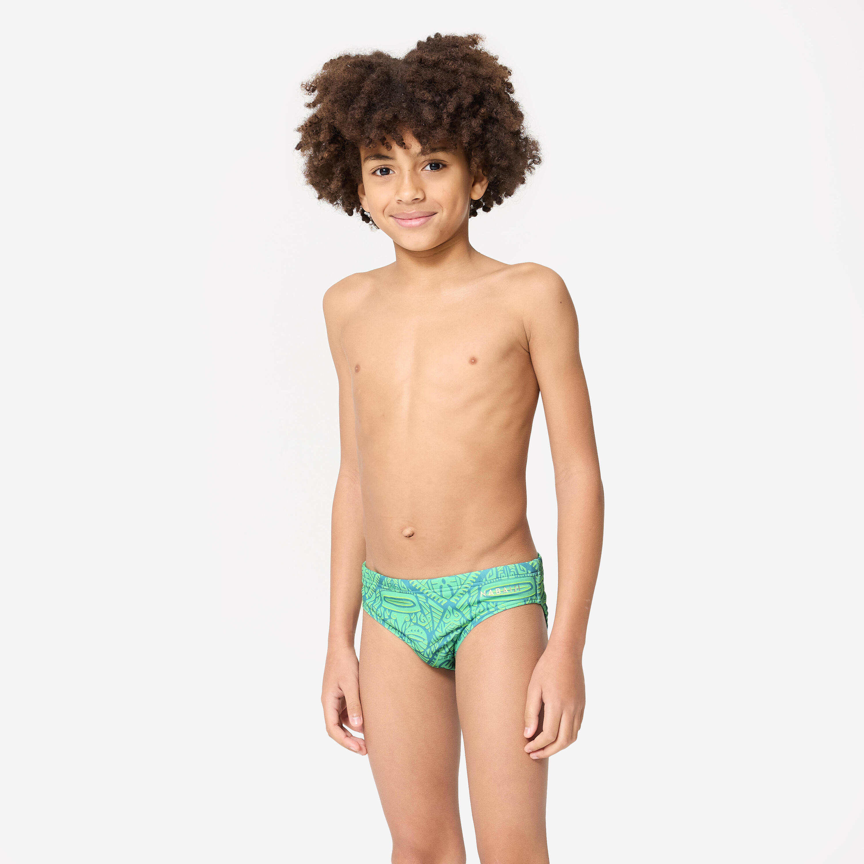 Costume pallanuoto ragazzo TIKI turchese 2/4