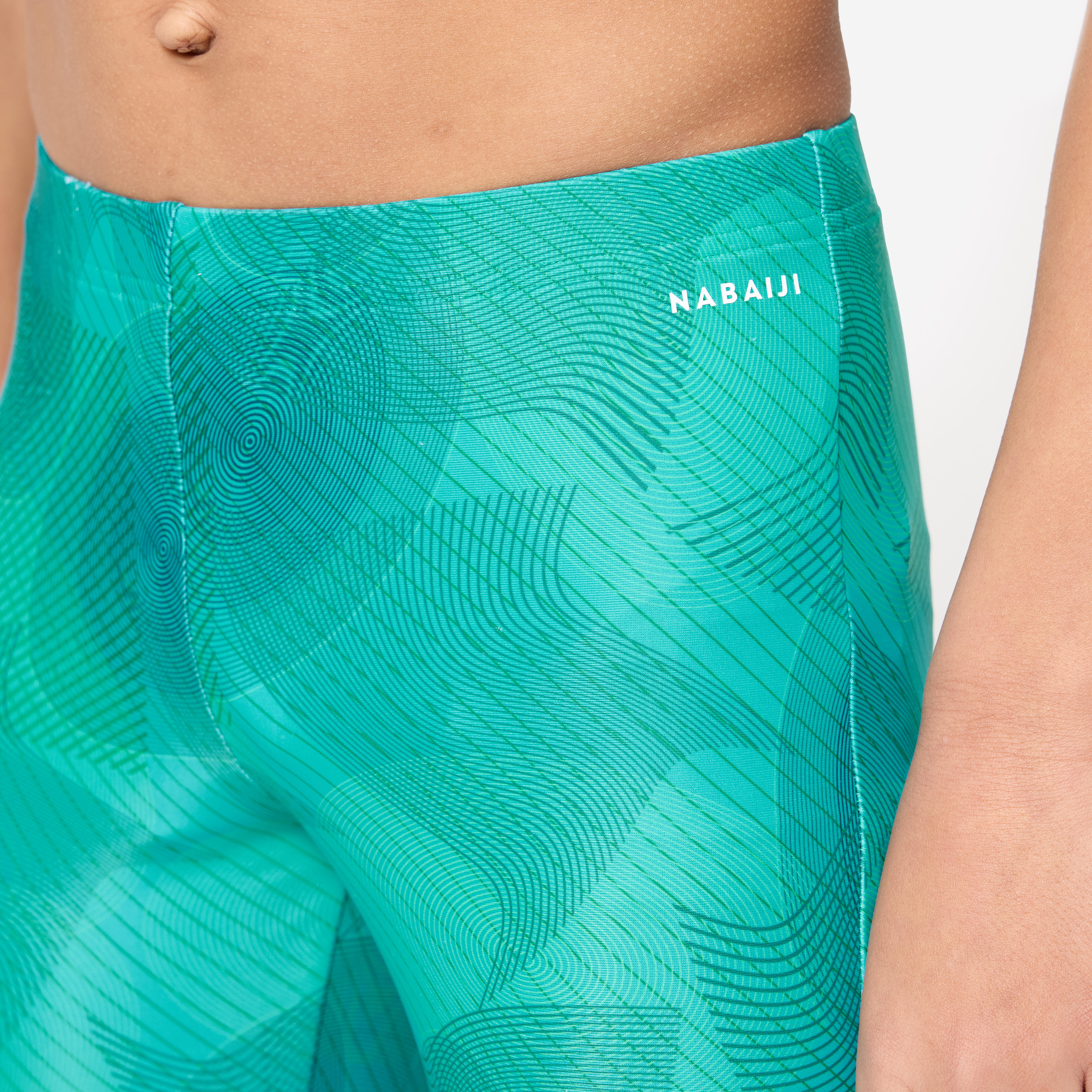 Boys' Swimming Jammer 100 Basic Comfortable & Quick-Dry Green