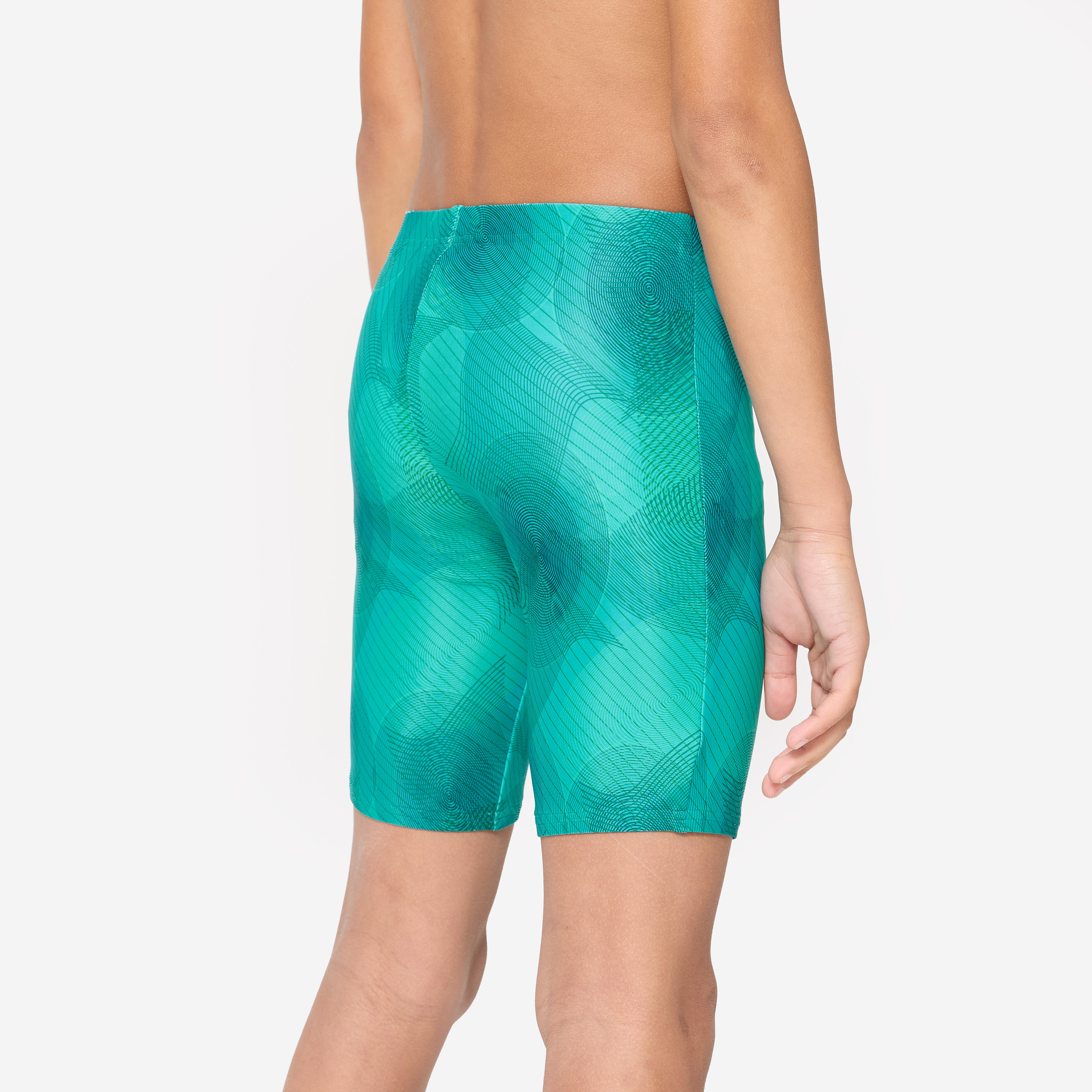 Boys' Swimming Jammer 100 Basic Comfortable & Quick-Dry Green