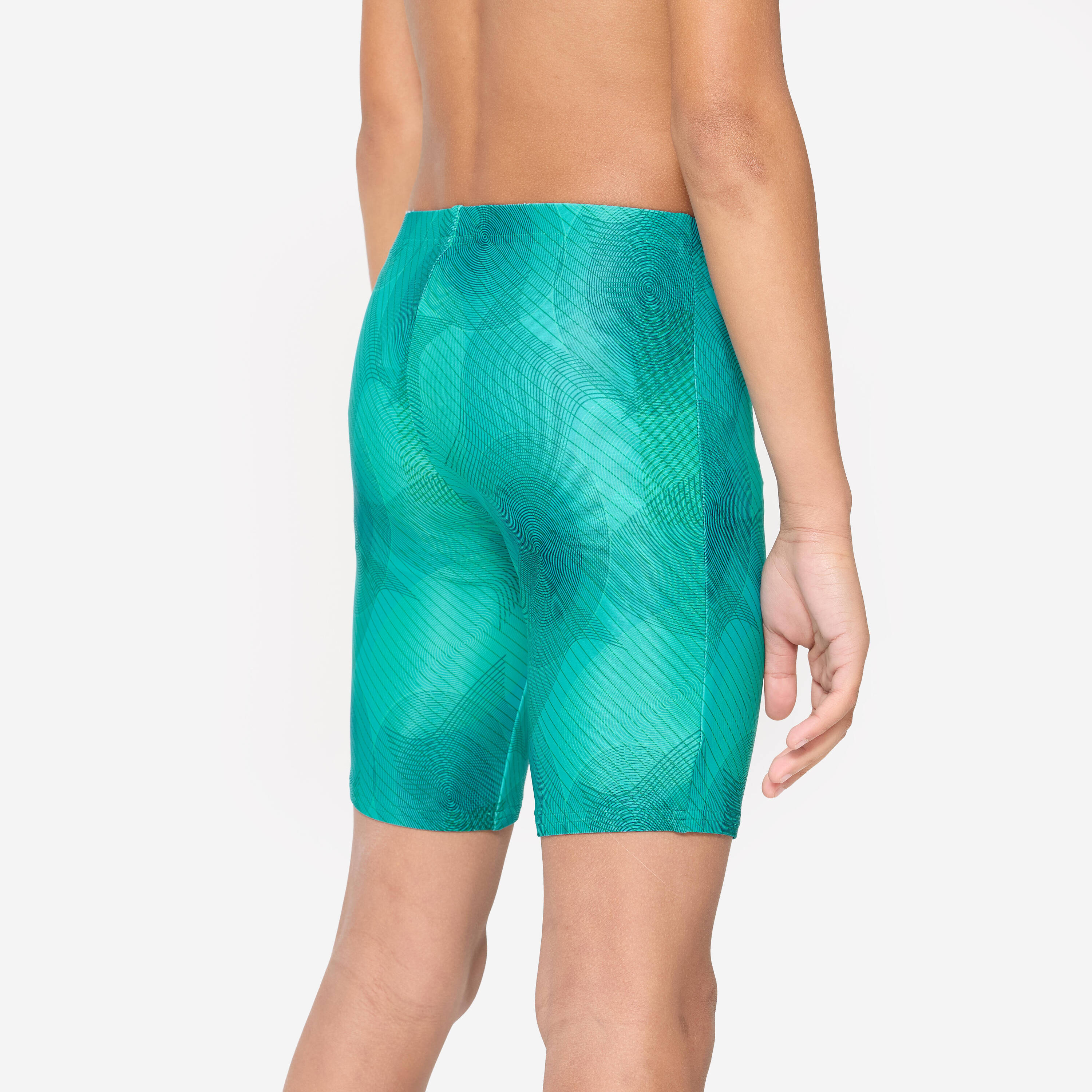 Boys' Swimming Jammer 100 Basic Comfortable & Quick-Dry Green -  3