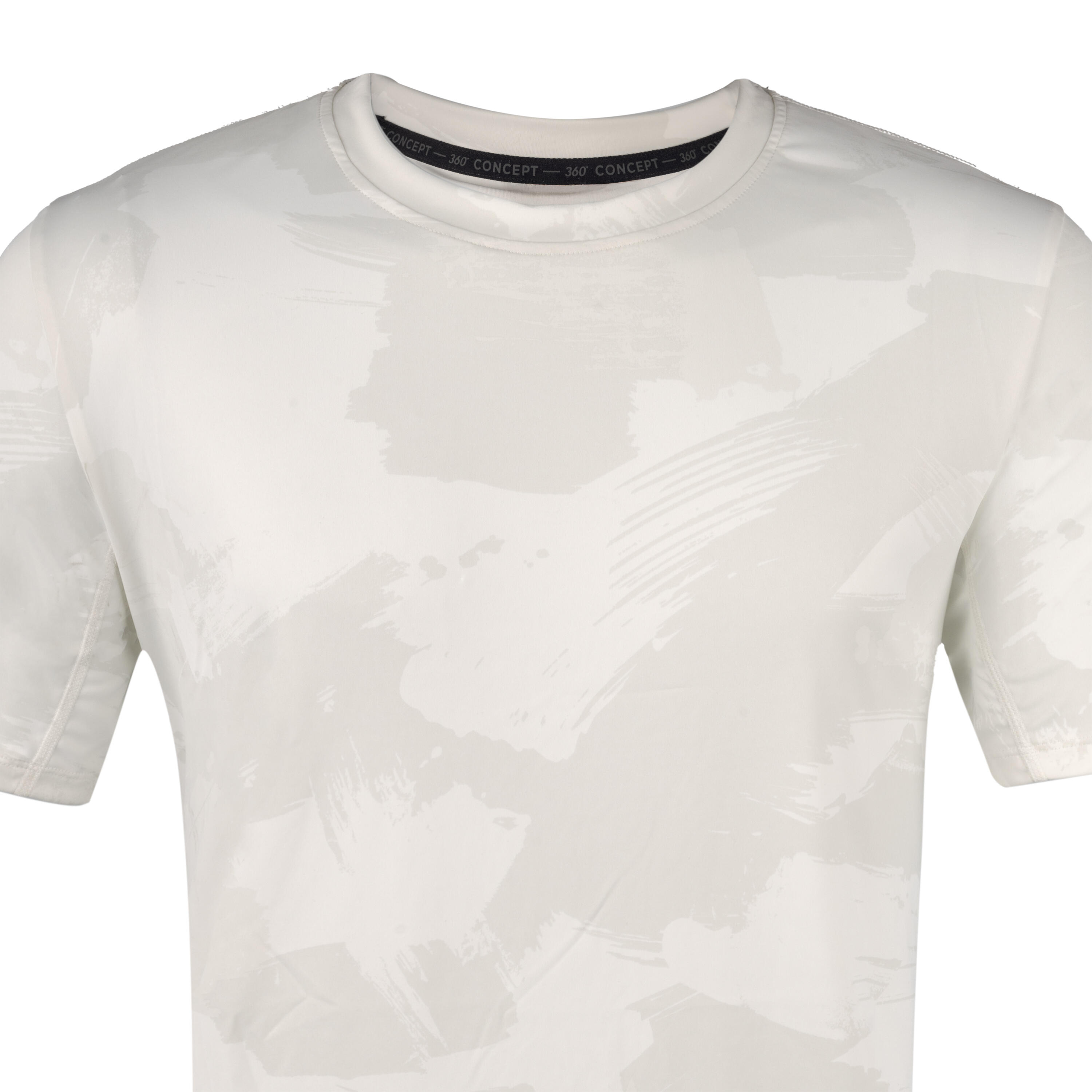 Men's Short-Sleeved Crew Neck Breathable Fitness T-Shirt - White