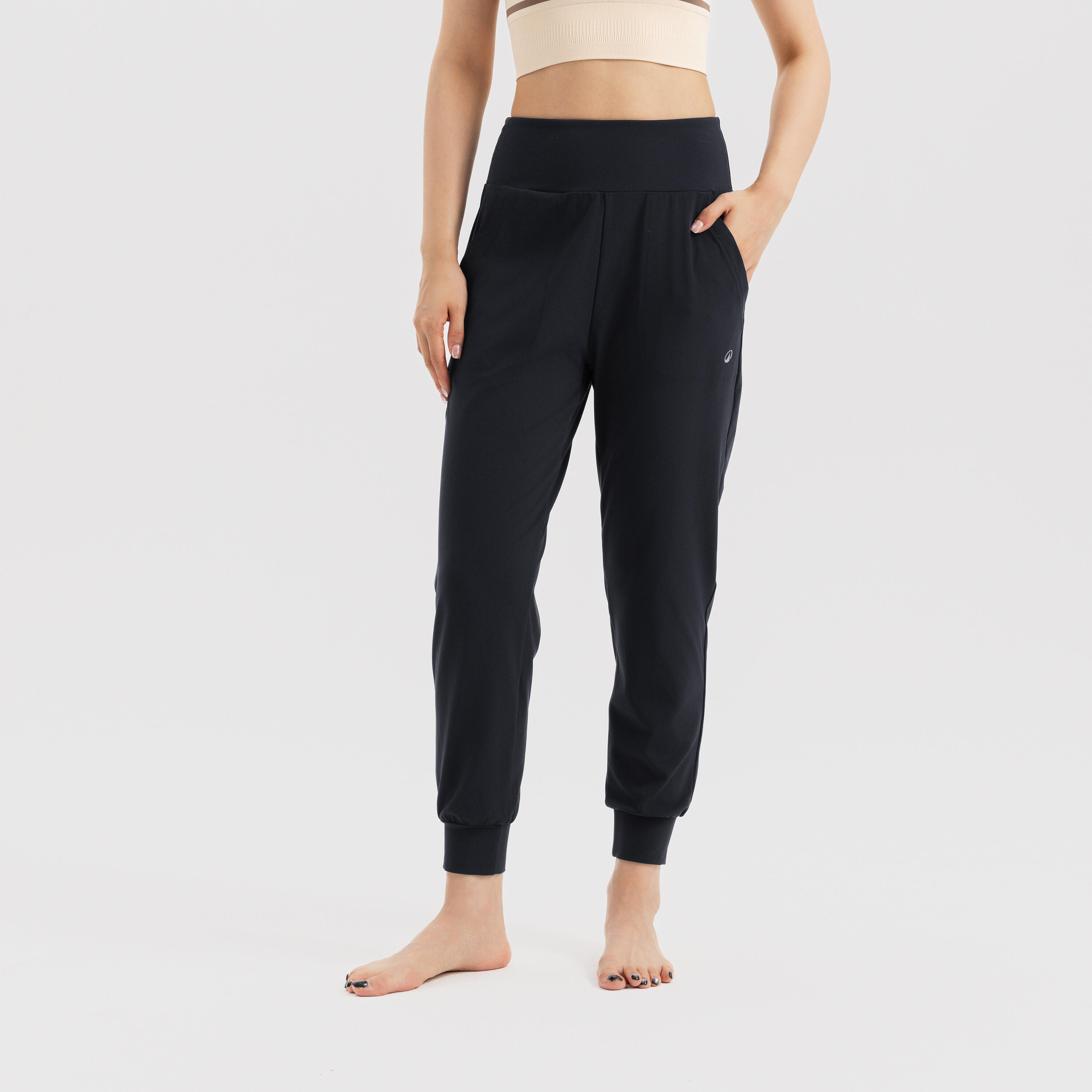 Women Soft Yoga Jogger Pant 520, Graphite Grey