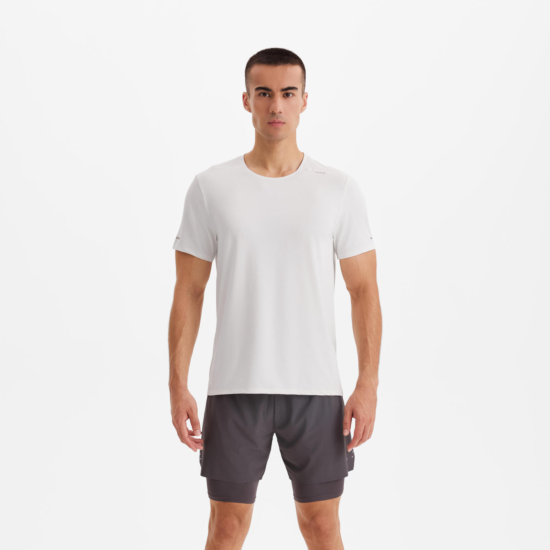 Men's Breathable Quick-dry Anti-UV Running T-shirt - White