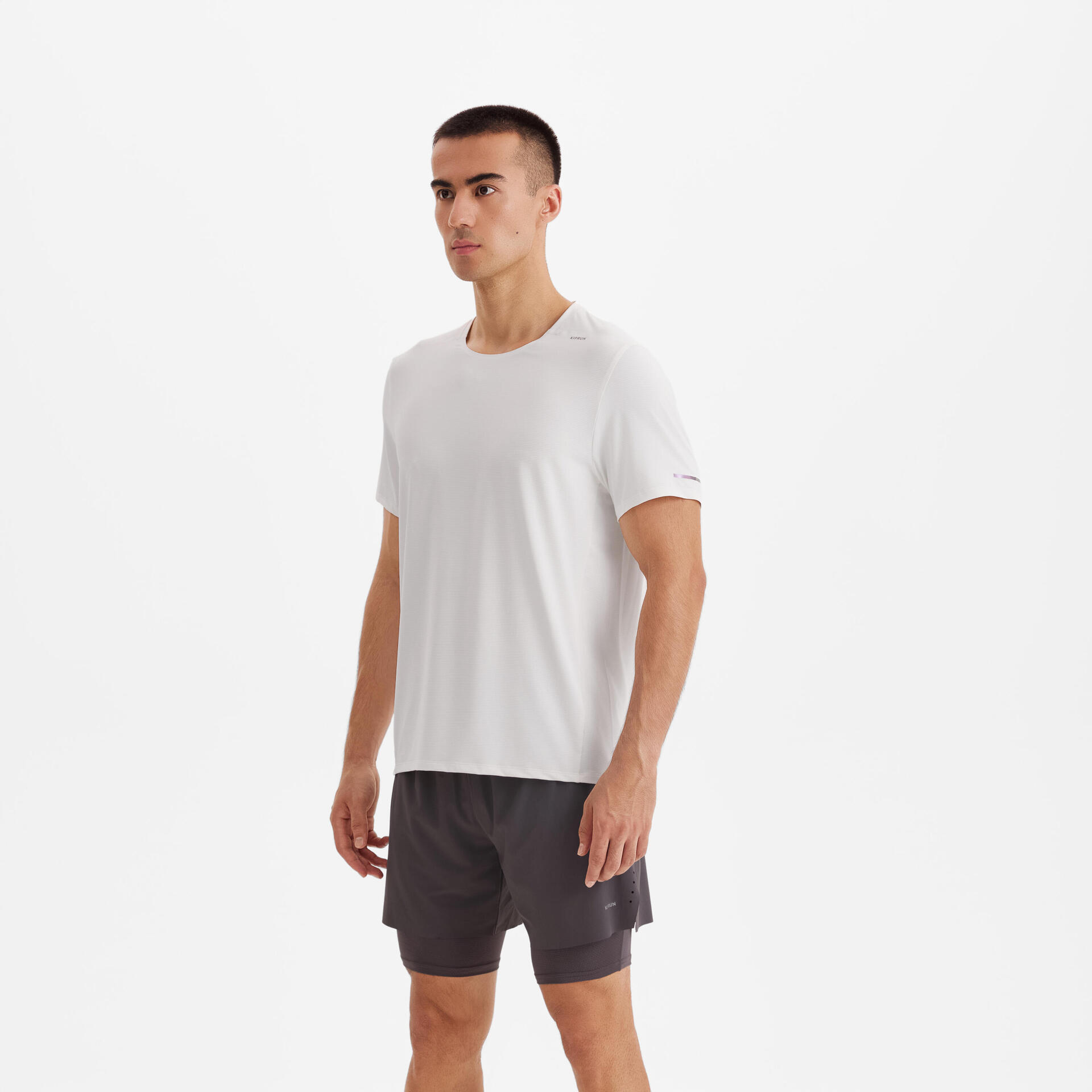 Men's Breathable Quick-dry Anti-UV Running T-shirt - White