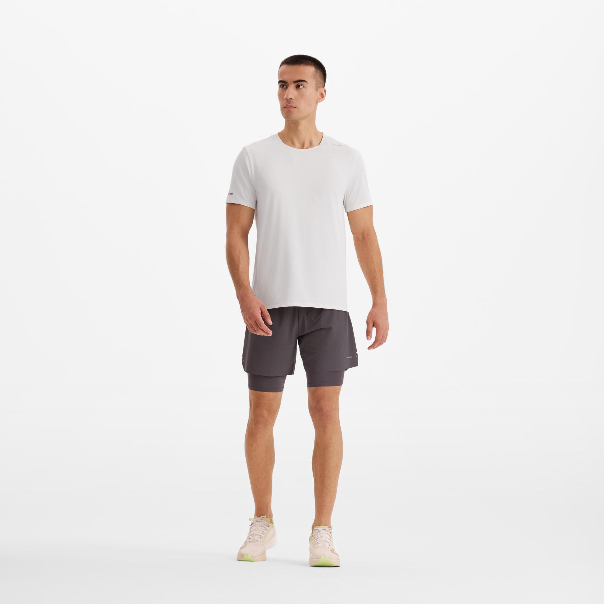 Men's Breathable Quick-dry Anti-UV Running T-shirt - White
