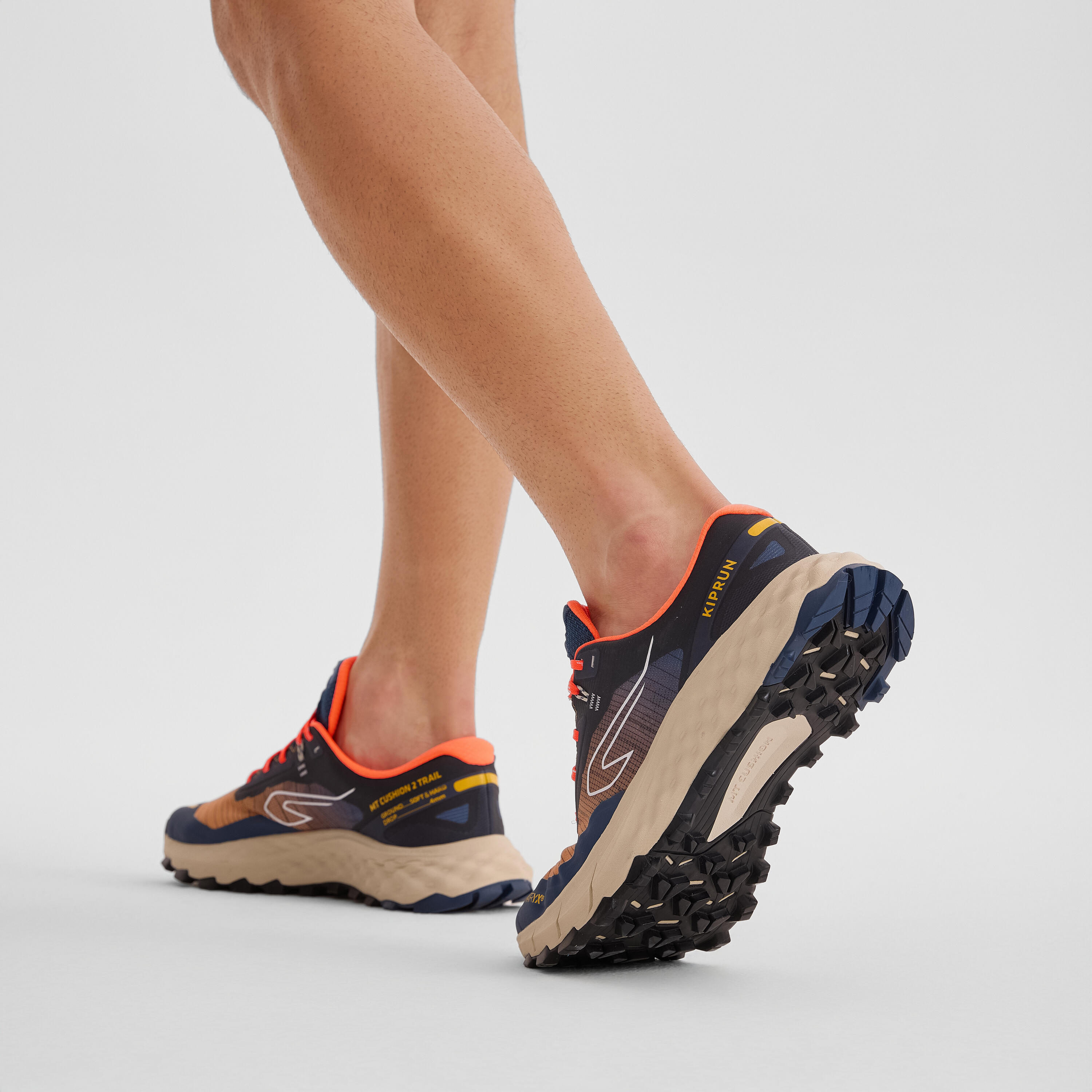 Zapatillas de running trail hombre, Kiprun MTC2, azul  9/12