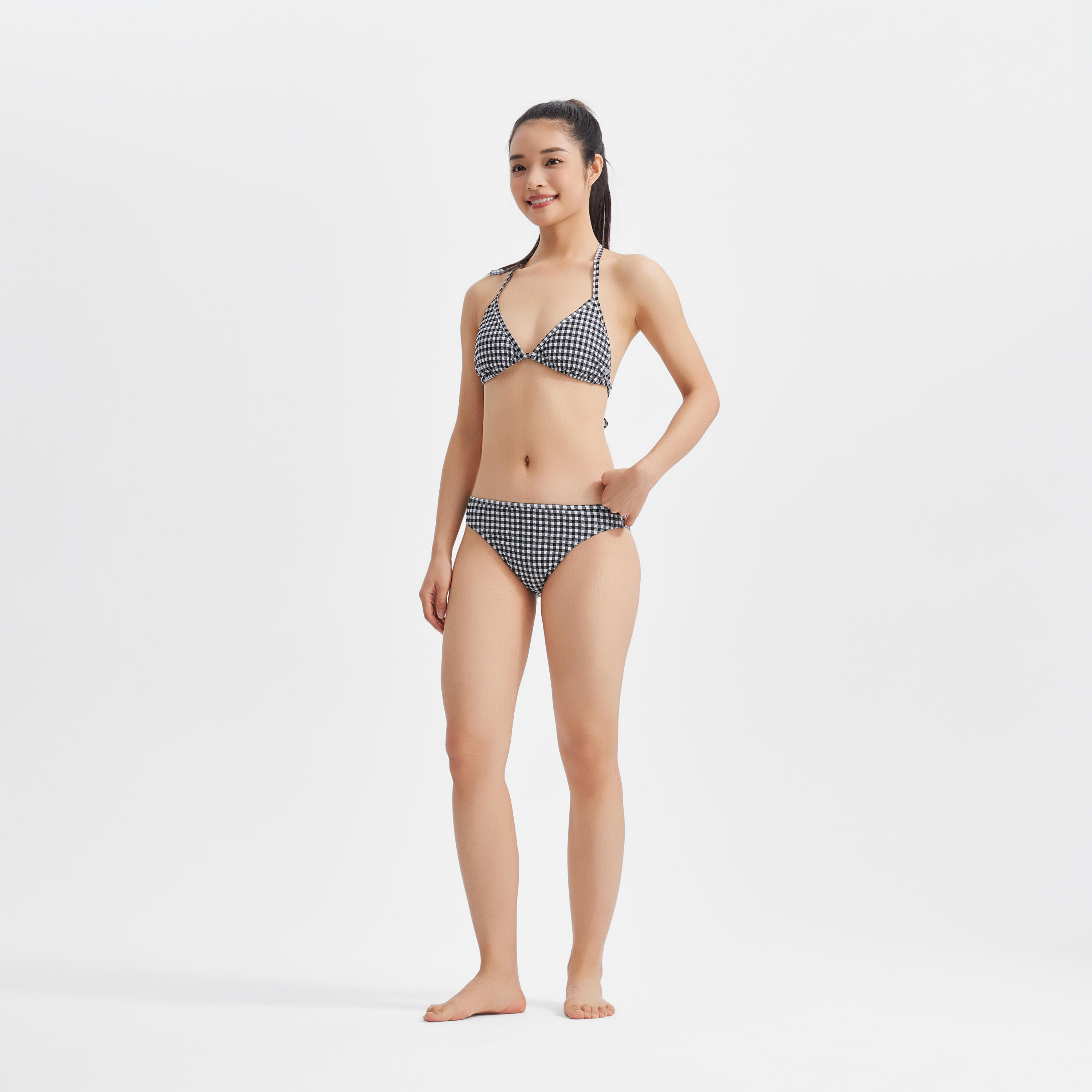 Braga Bikini Mujer Clásica Textura cuadros Vichy 10/12