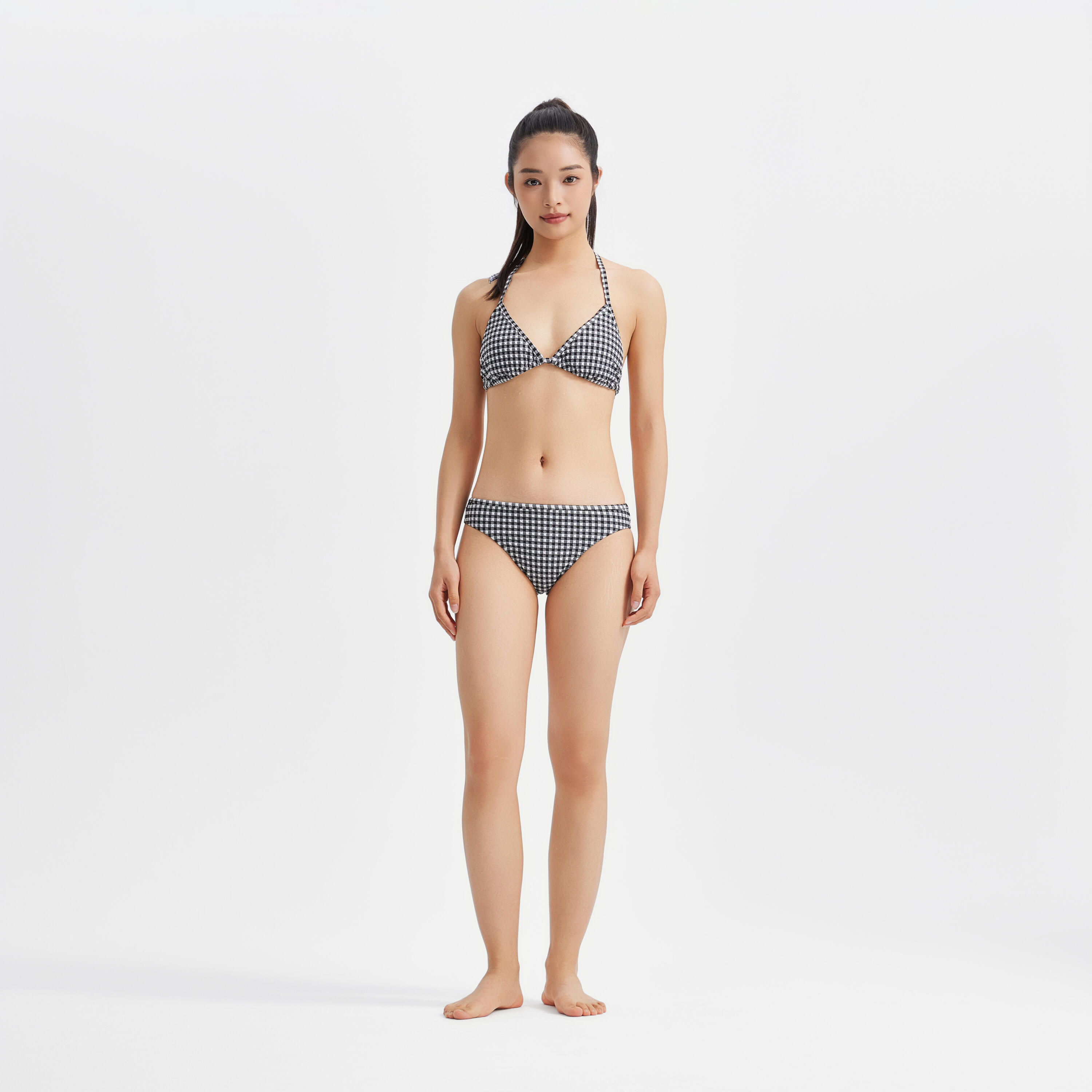 Braga Bikini Mujer Clásica Textura cuadros Vichy 8/12