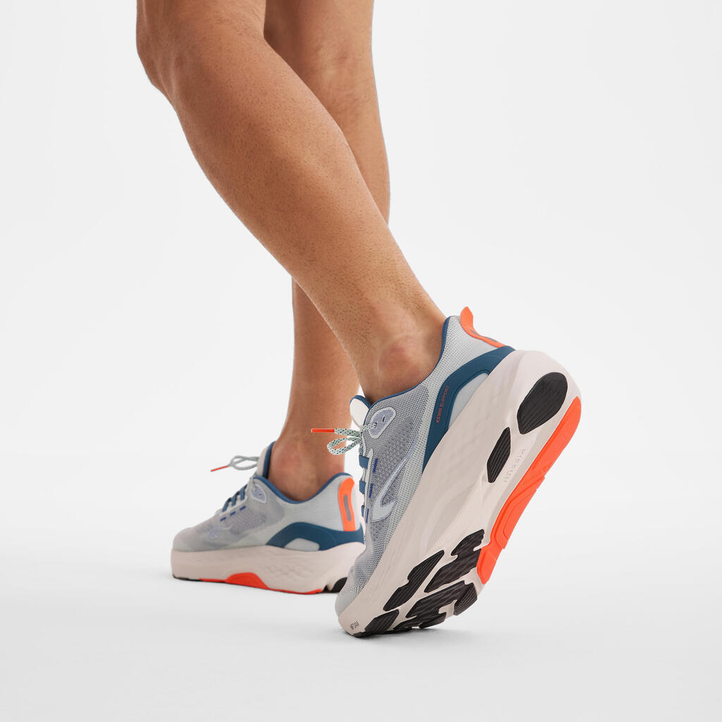 Chaussures de running route Homme - Kiprun KS900 Support Vert & Turquoise