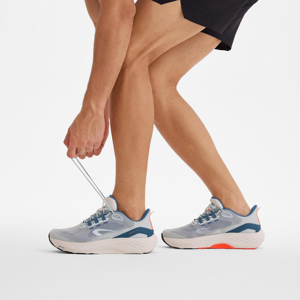 Chaussures de running route Homme - Kiprun KS900 Support Vert & Turquoise