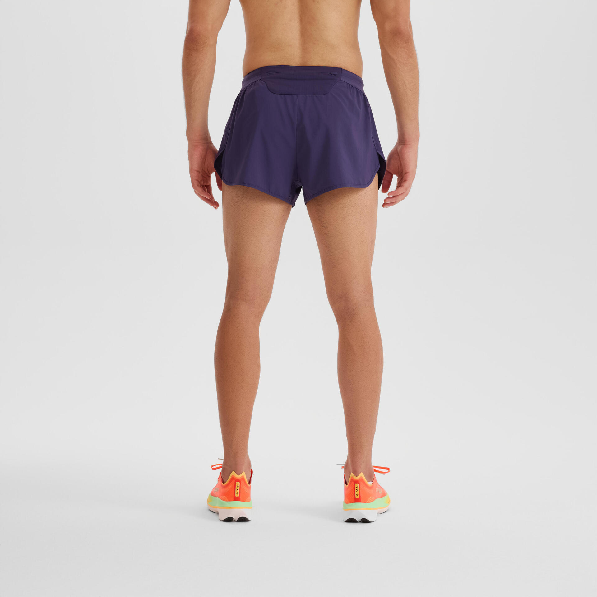Men's Running Shorts KIPRUN Run 500 Comfort Split Midnight purple
